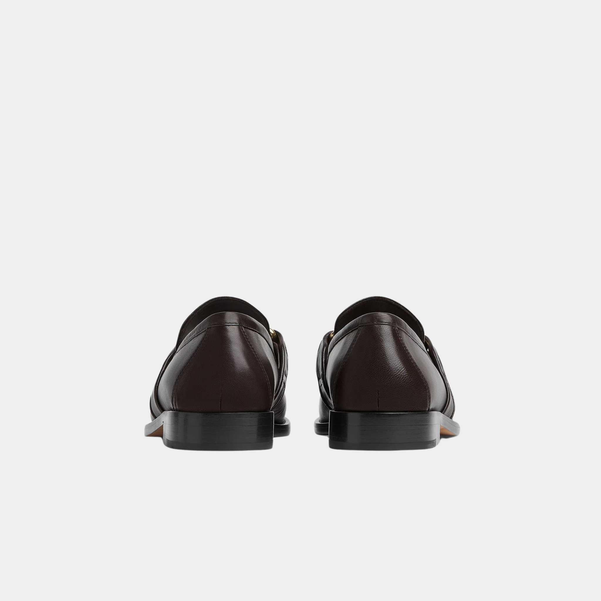 Astaire Loafer Soft Calfskin Metallic Knot Detail - Image 6
