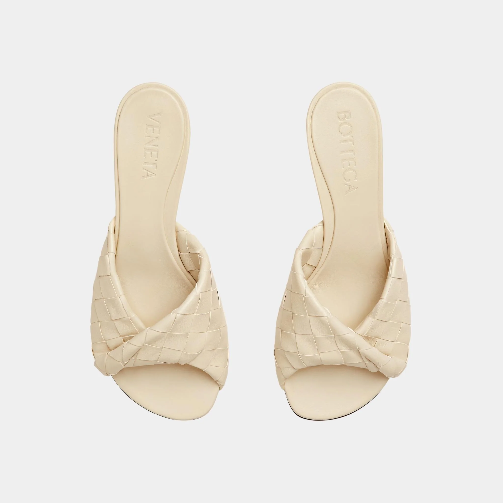 Blink Mule with Folded Detail in Intrecciato Leather - Image 11