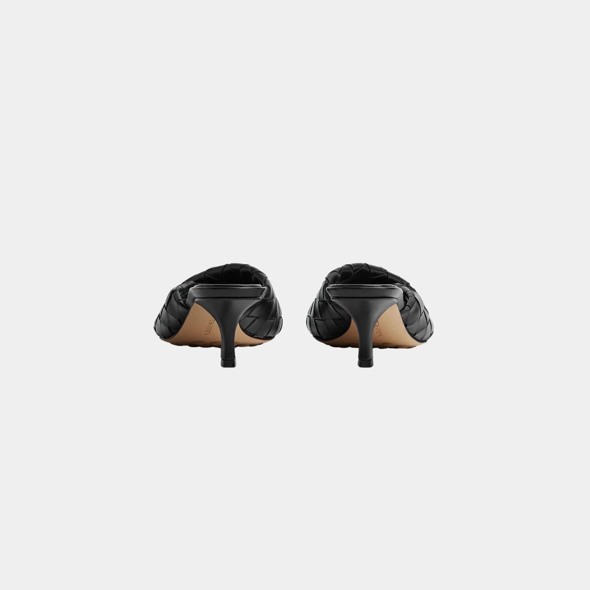 Blink Mule with Folded Detail in Intrecciato Leather - Image 3