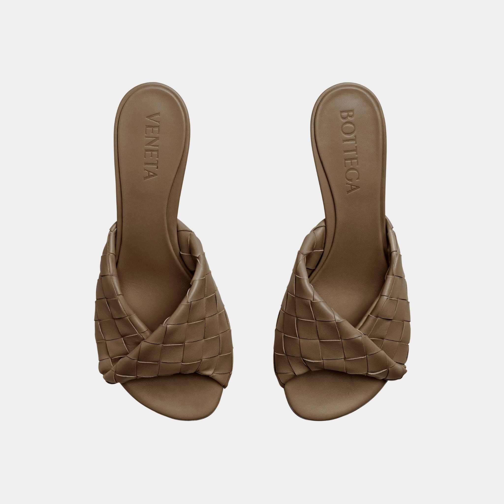 Blink Mule with Folded Detail in Intrecciato Leather - Image 5