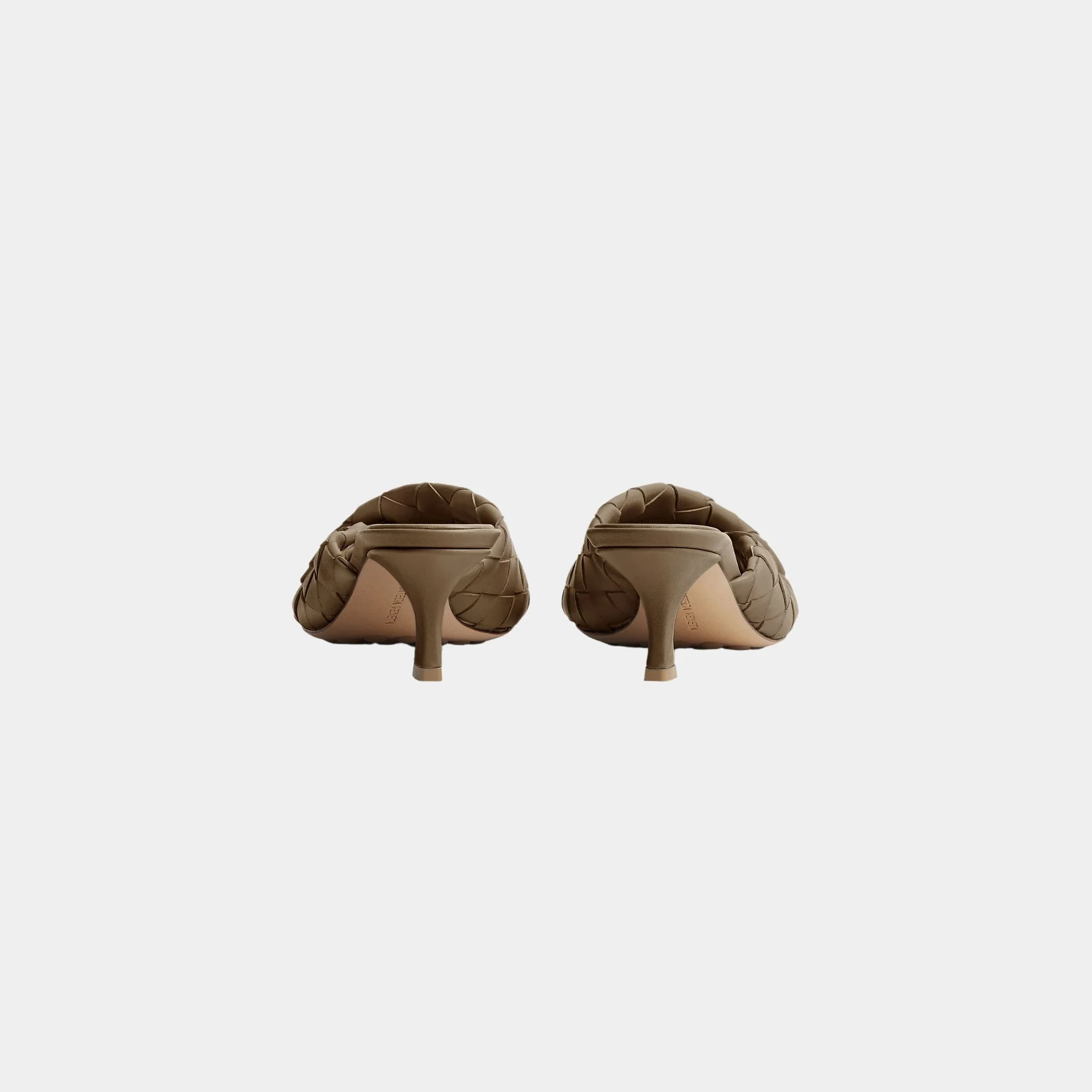 Blink Mule with Folded Detail in Intrecciato Leather - Image 6