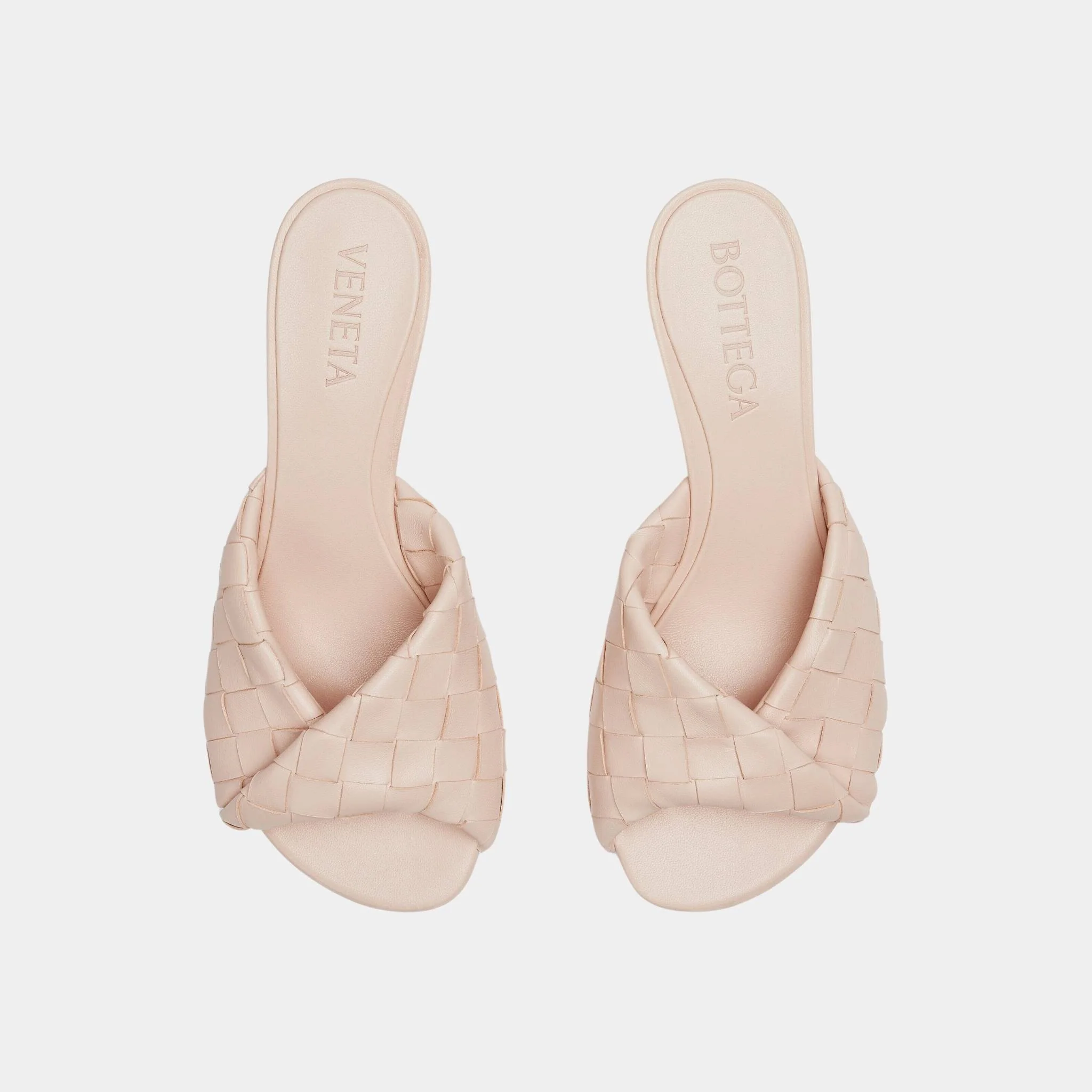 Blink Mule with Folded Detail in Intrecciato Leather - Image 8