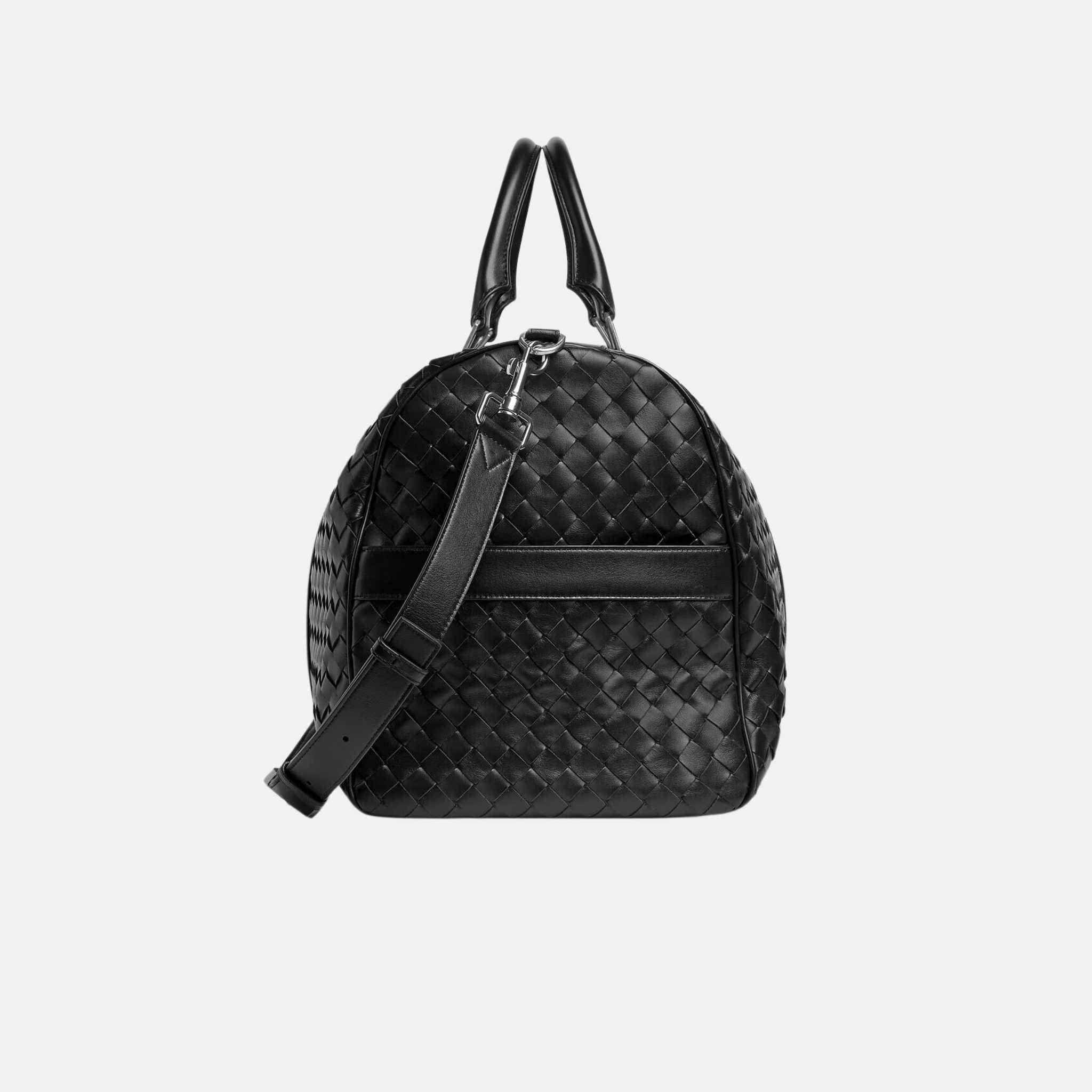 Cabin Duffle Bag In Intrecciato Leather - Image 6