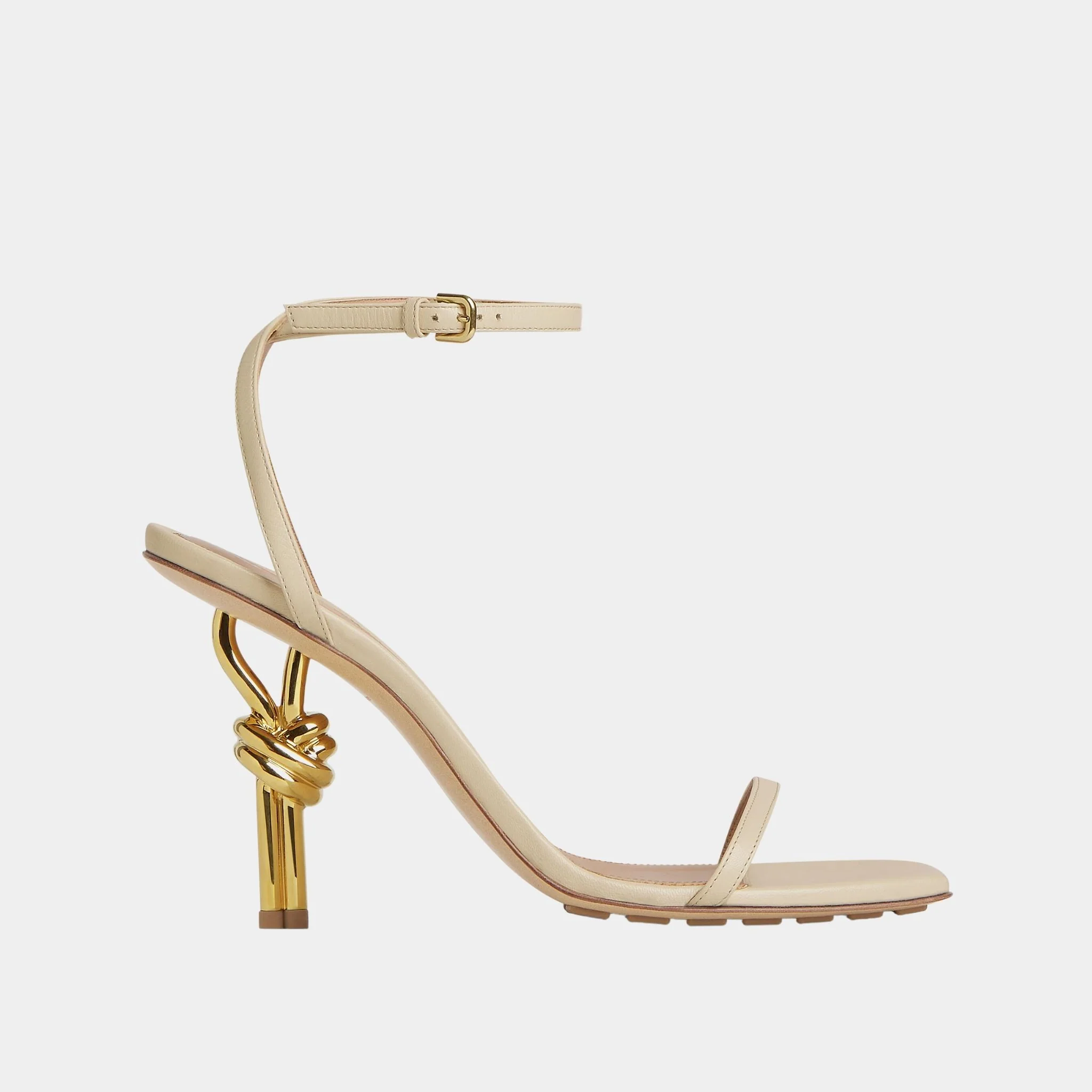 Knot Ankle Strap High Heel Sandal - Image 4