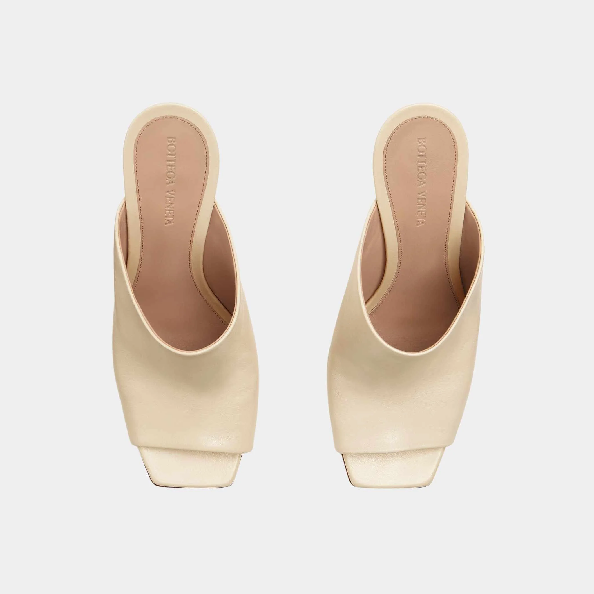 Knot High-Heel Mule Lambskin Gold Metal Knot Heel - Image 11