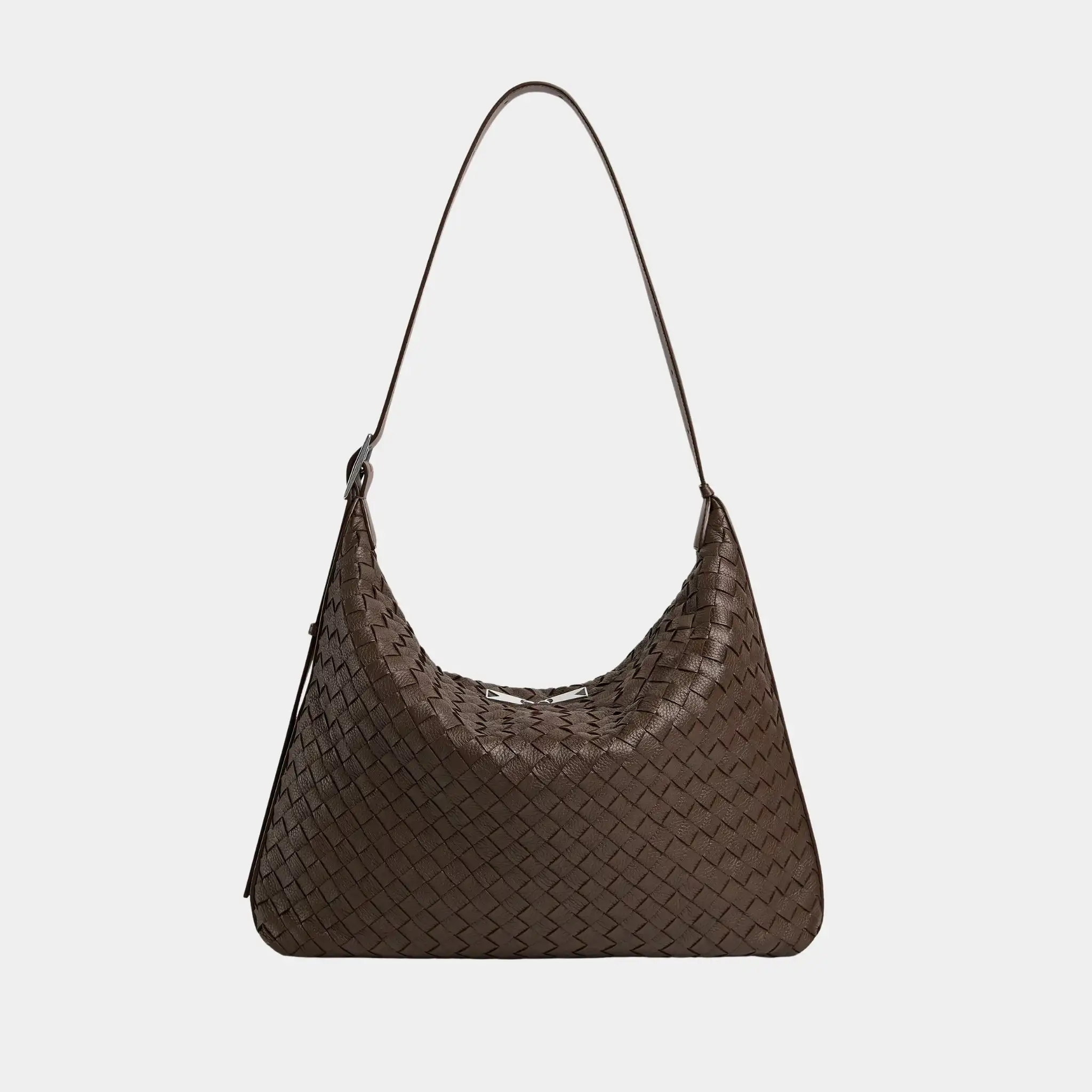 Traveler Hobo bag In Intrecciato Deer Skin - Image 10