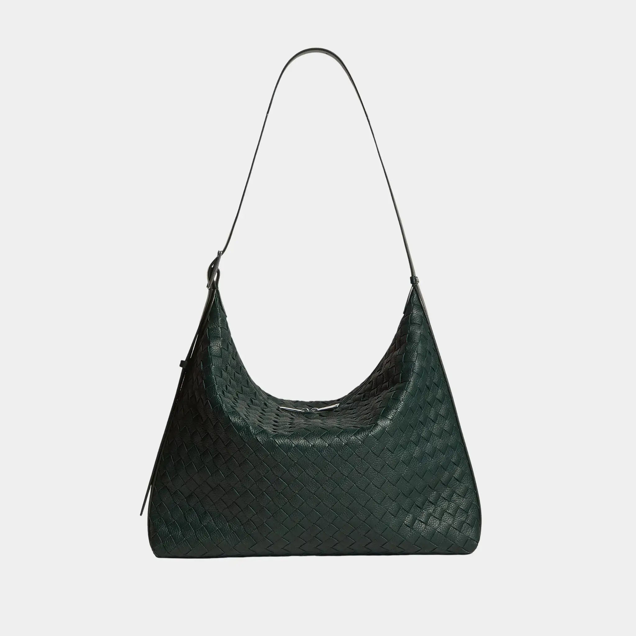 Traveler Hobo bag In Intrecciato Deer Skin - Image 13