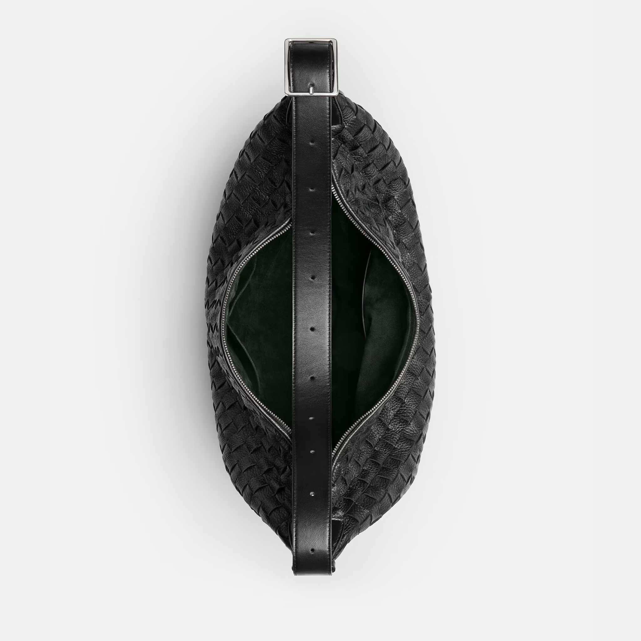 Traveler Hobo bag In Intrecciato Deer Skin - Image 2