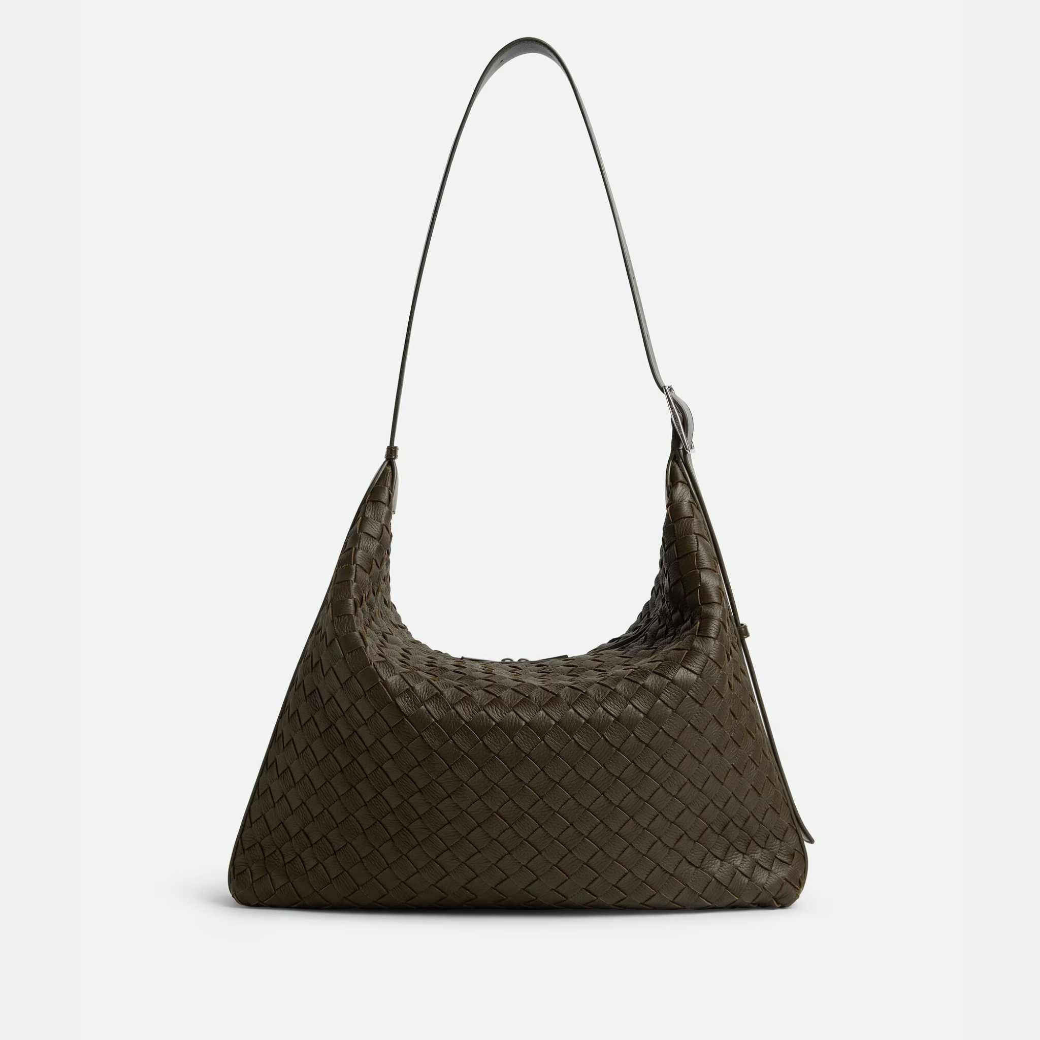 Traveler Hobo bag In Intrecciato Deer Skin - Image 4