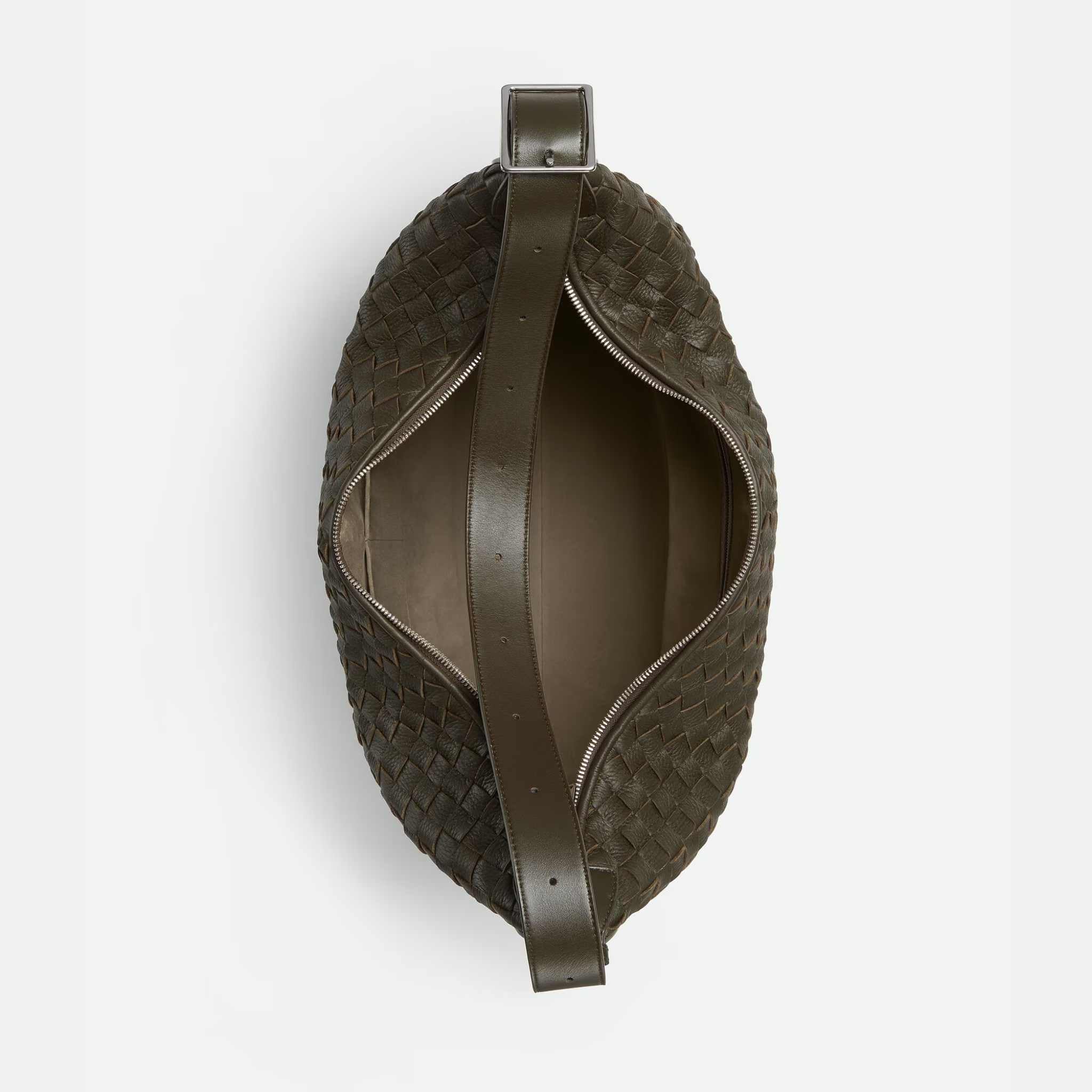 Traveler Hobo bag In Intrecciato Deer Skin - Image 5