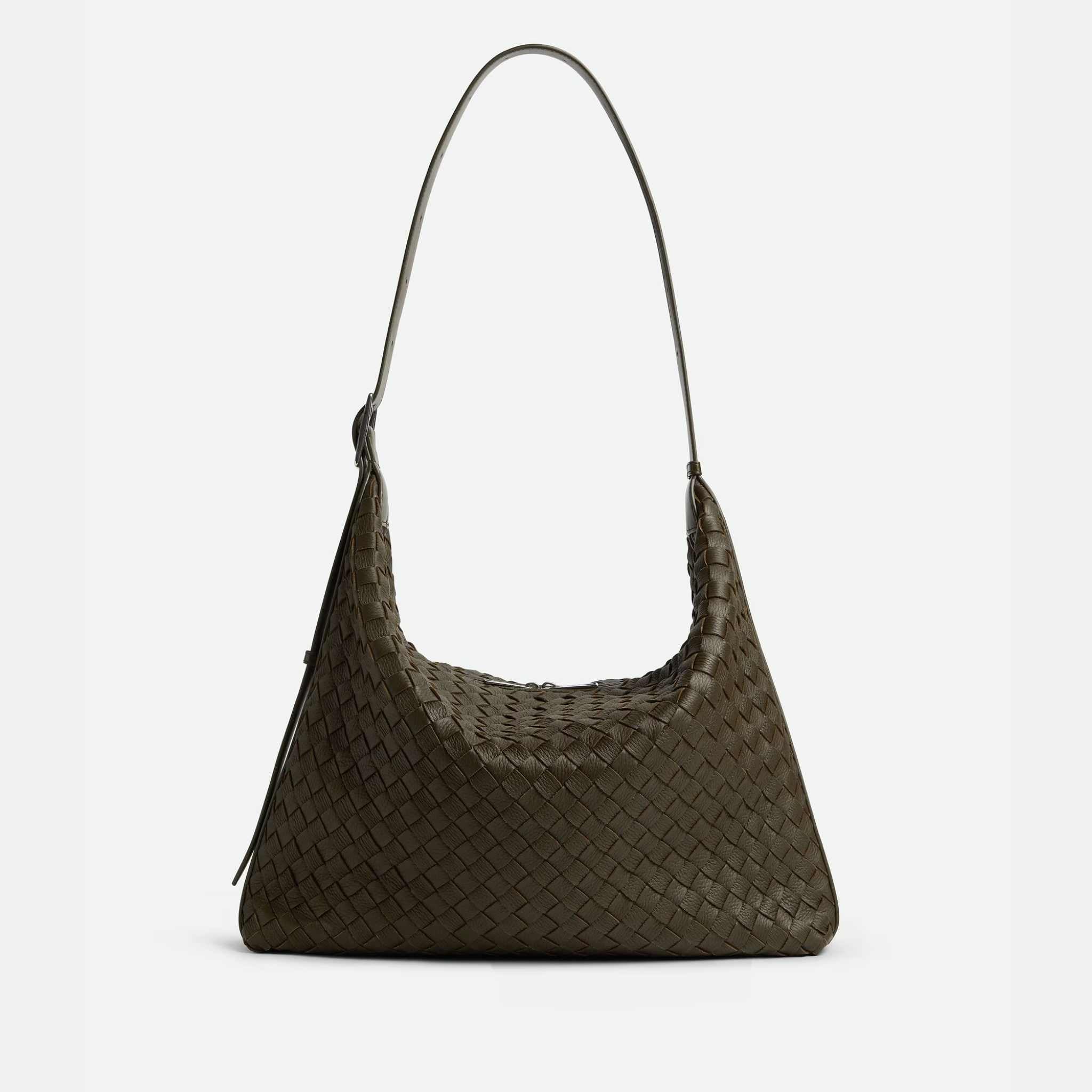 Traveler Hobo bag In Intrecciato Deer Skin - Image 6