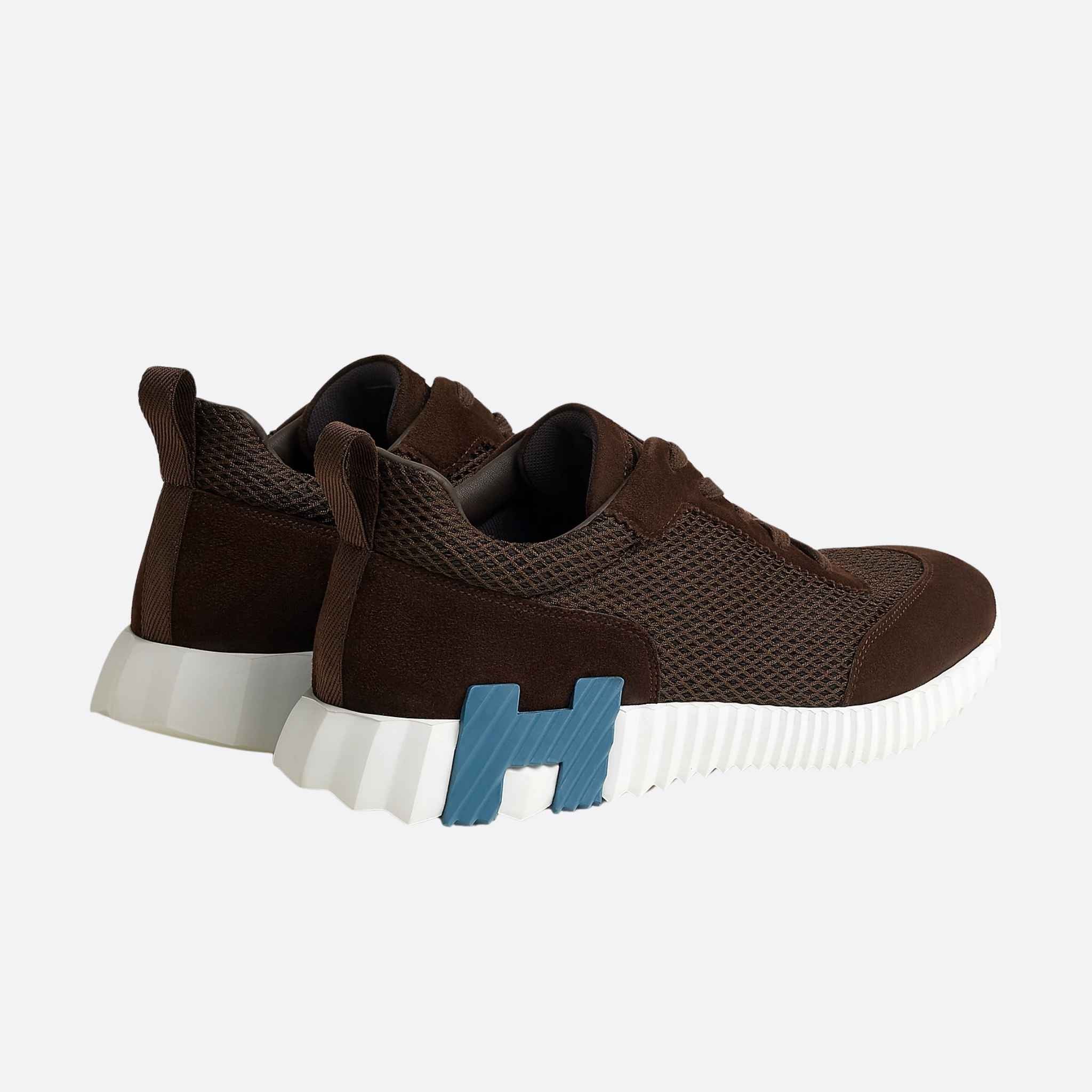 Bouncing Sneakers Graphic Mesh Suede Men - Image 12
