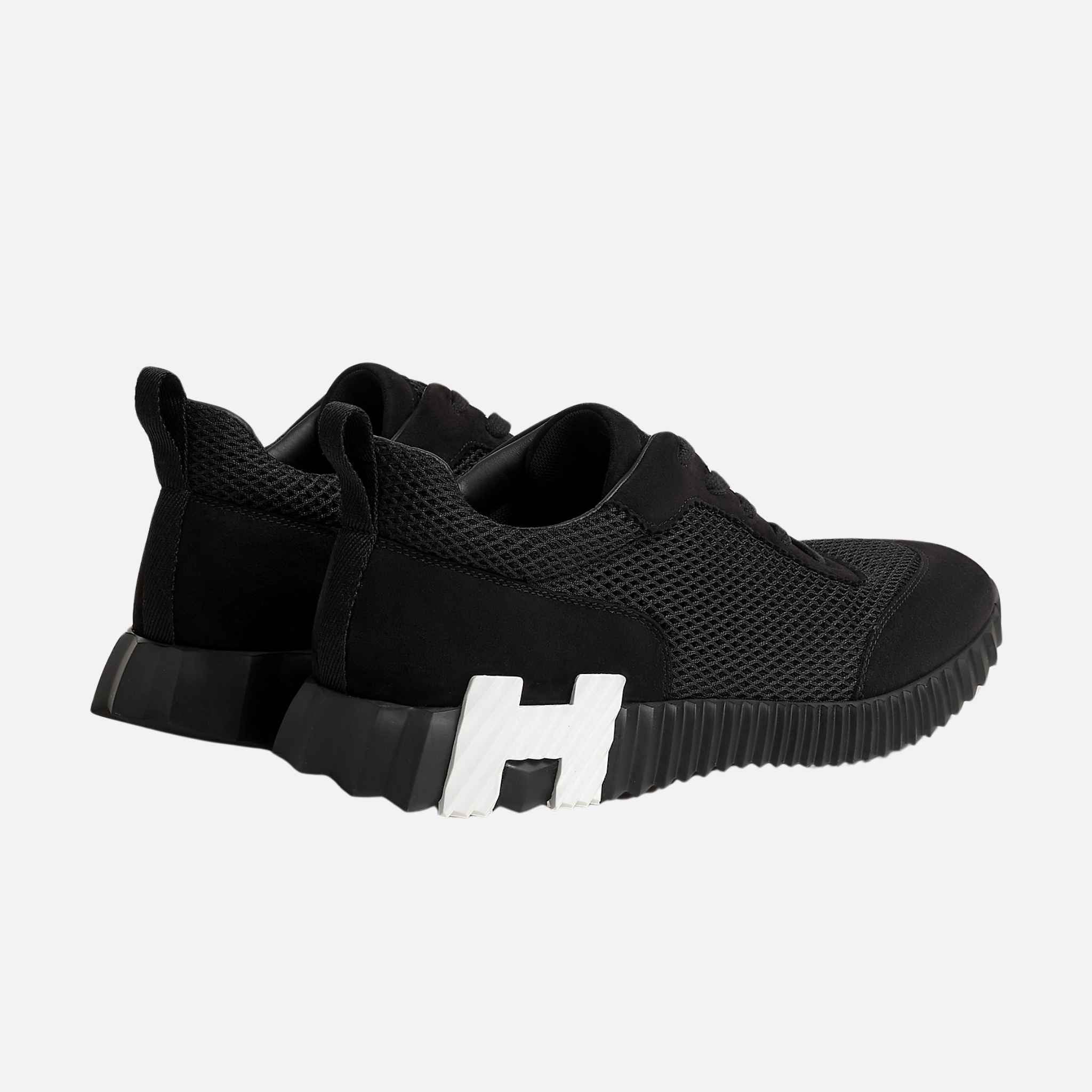 Bouncing Sneakers Graphic Mesh Suede Men - Image 6