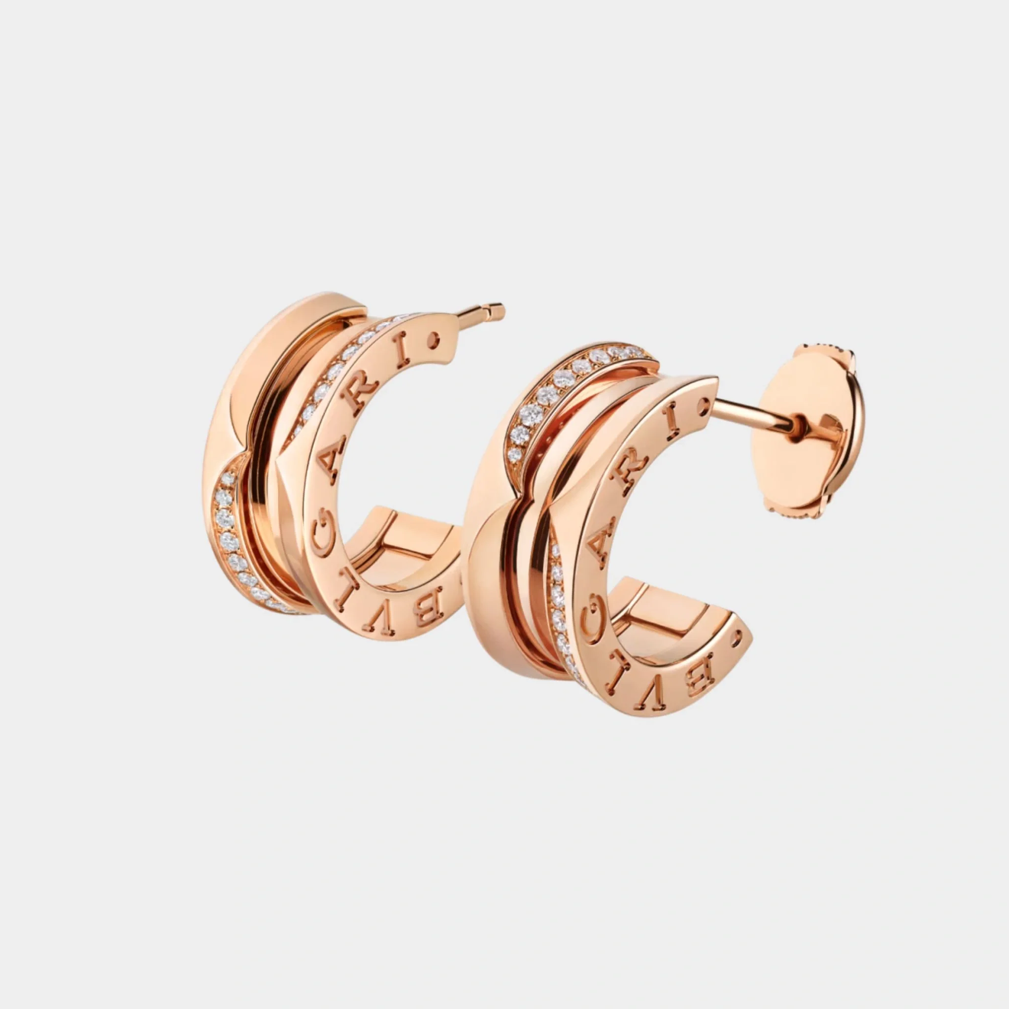 B.zero1 Gold Diamond Earrings - Image 3
