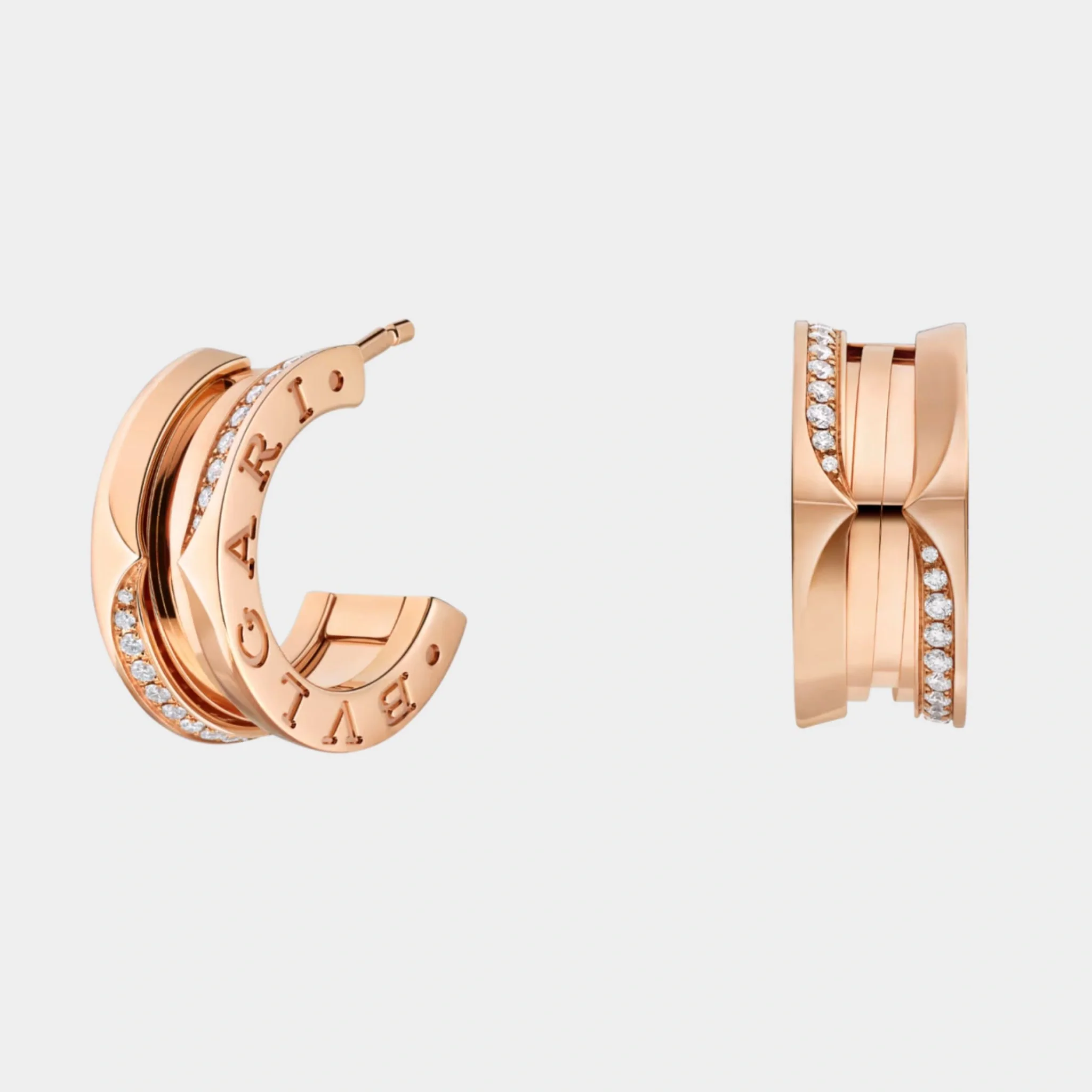 B.zero1 Gold Diamond Earrings - Image 4