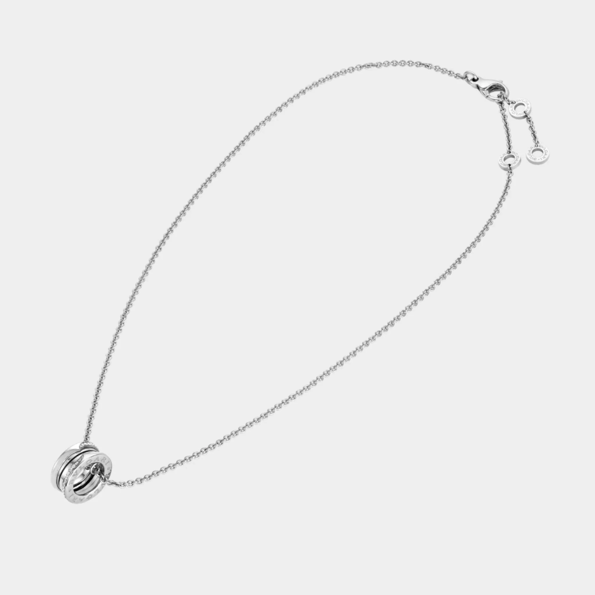B.zero1 gold pendant demi-pavé diamonds the edges necklace - Image 3