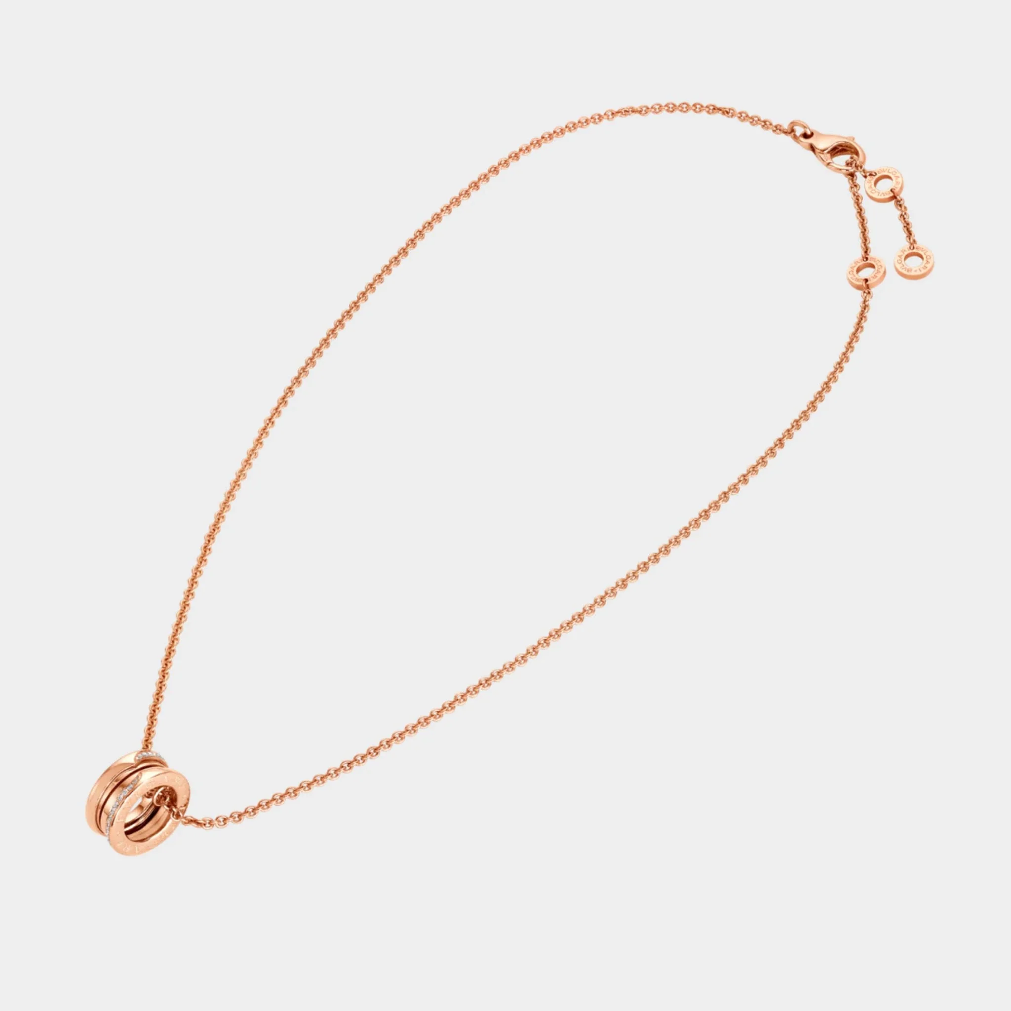 B.zero1 gold pendant demi-pavé diamonds the edges necklace - Image 6
