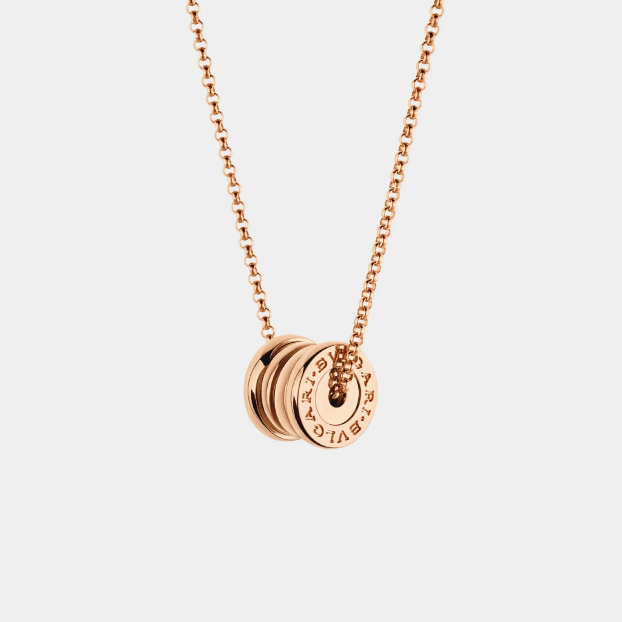 B.zero1 Gold Round Mini Pendant Necklace - Image 2