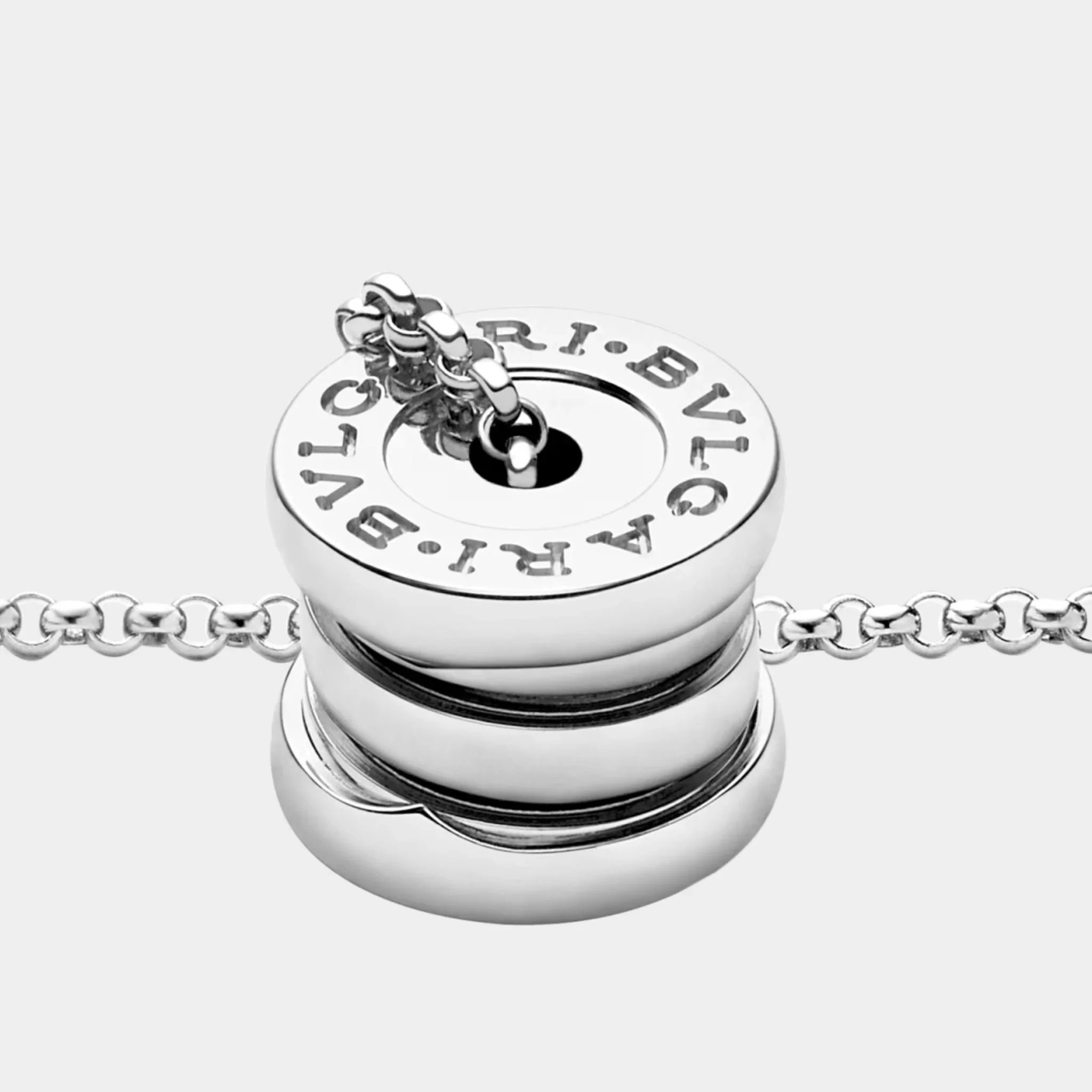 B.zero1 Gold Round Mini Pendant Necklace - Image 3