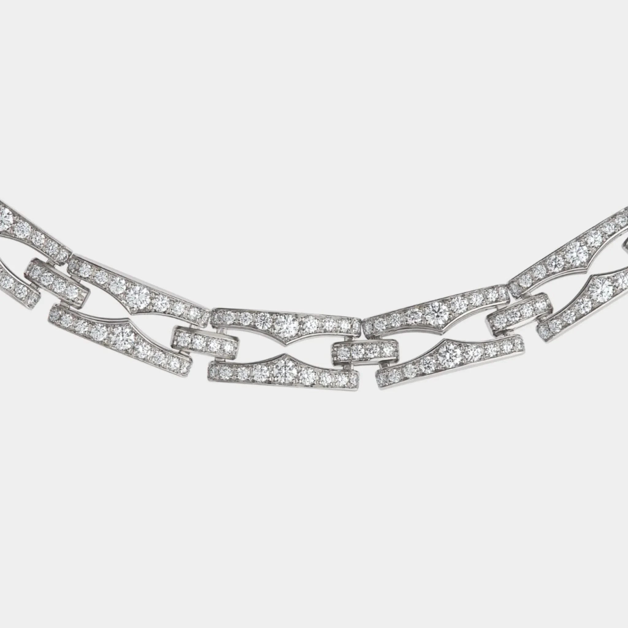 B.zero1 Rock Chain gold necklace with a round studded pendant - pavé diamonds - Image 4