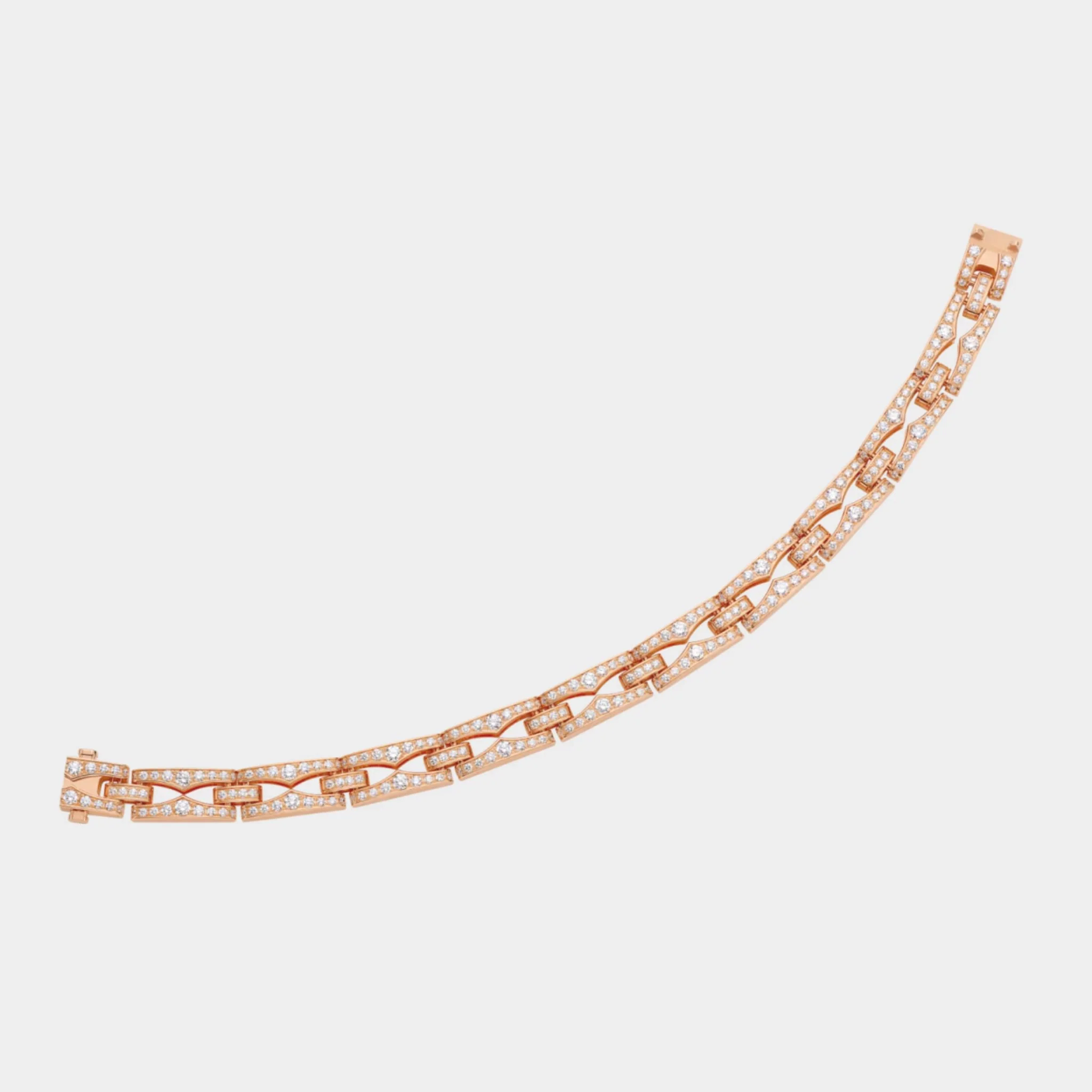 B.zero1 Rock Chain Gold Soft bracelet Full Pavé Diamonds - Image 2