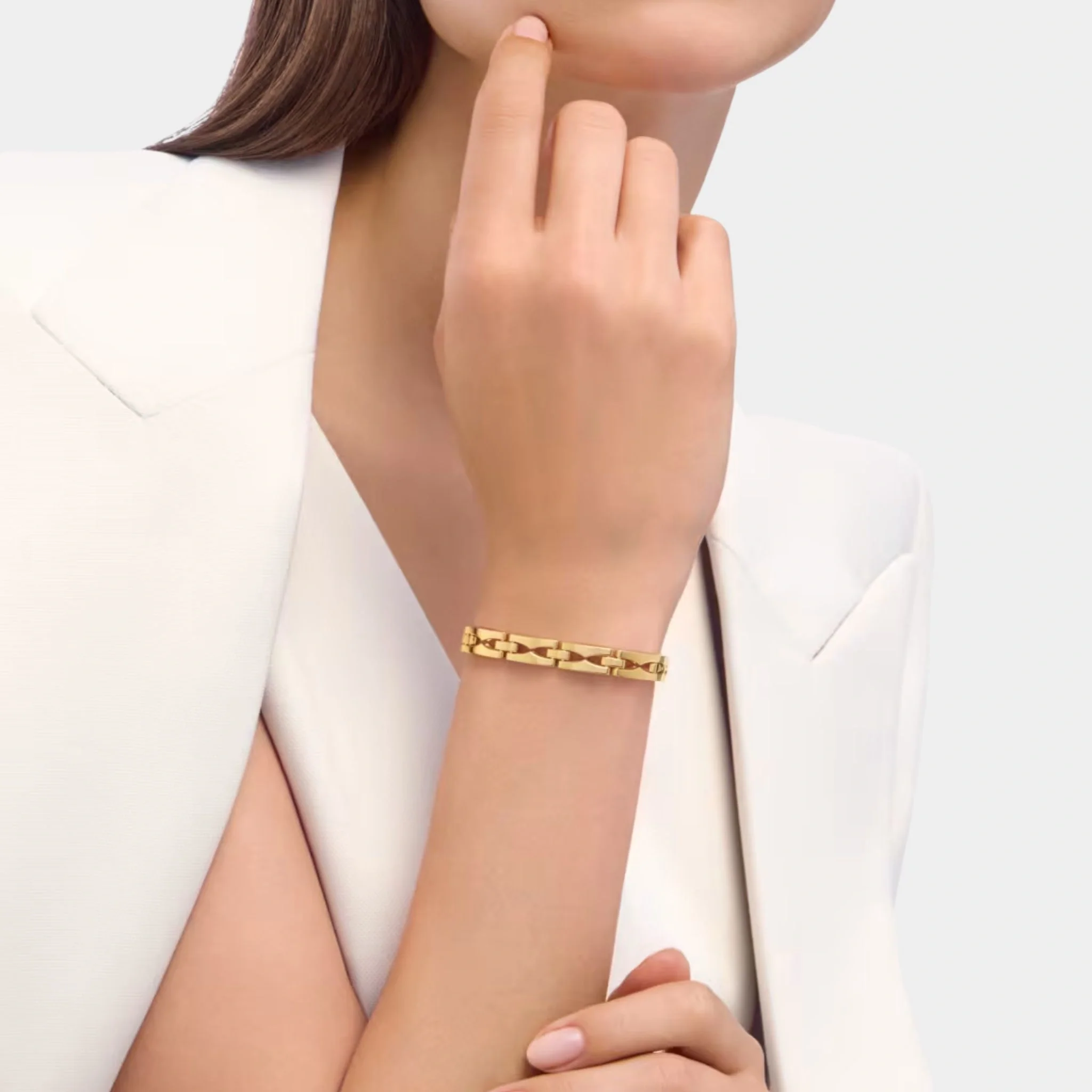 B.zero1 Rock Chain Yellow Gold Bracelet - Image 3