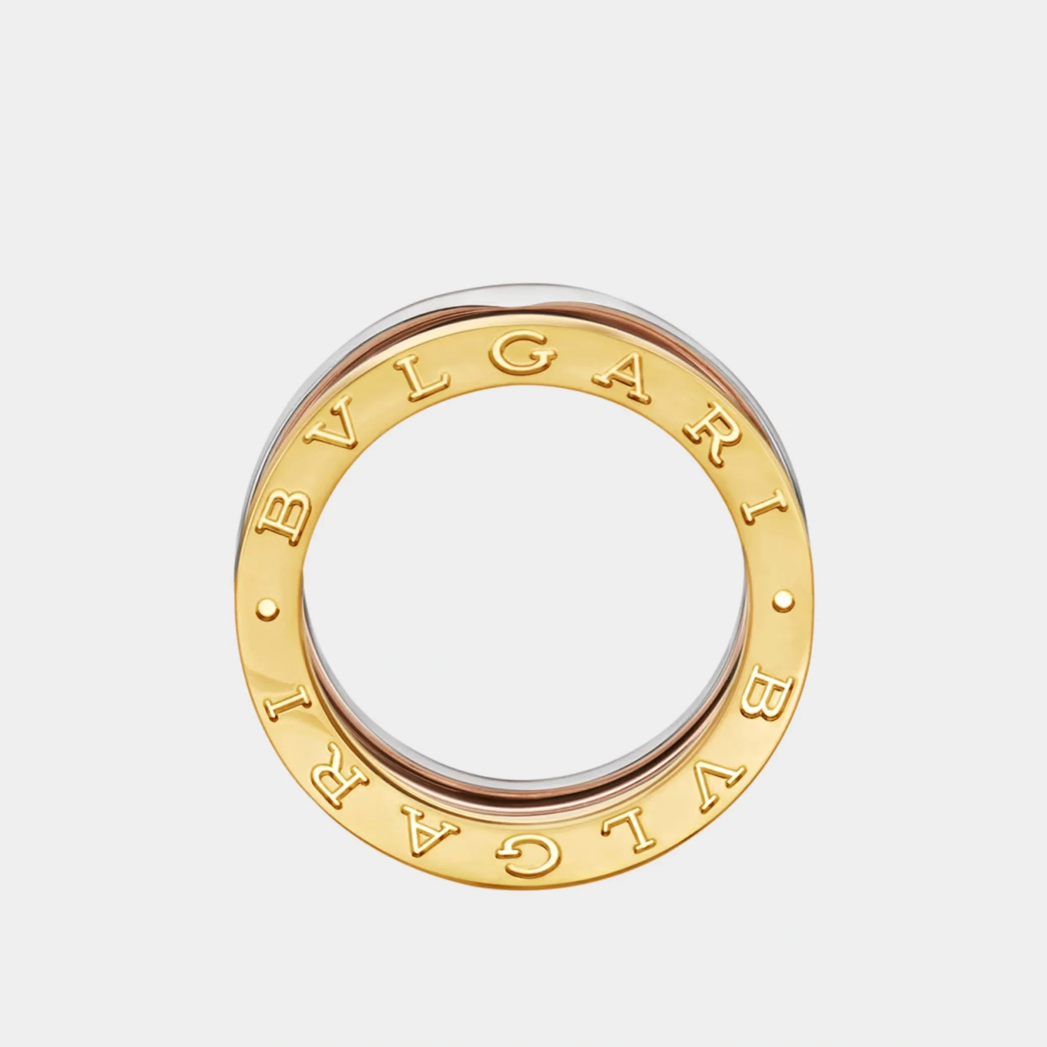 B.zero1 Three-Band Ring Rose/White/Yellow Gold - Image 2