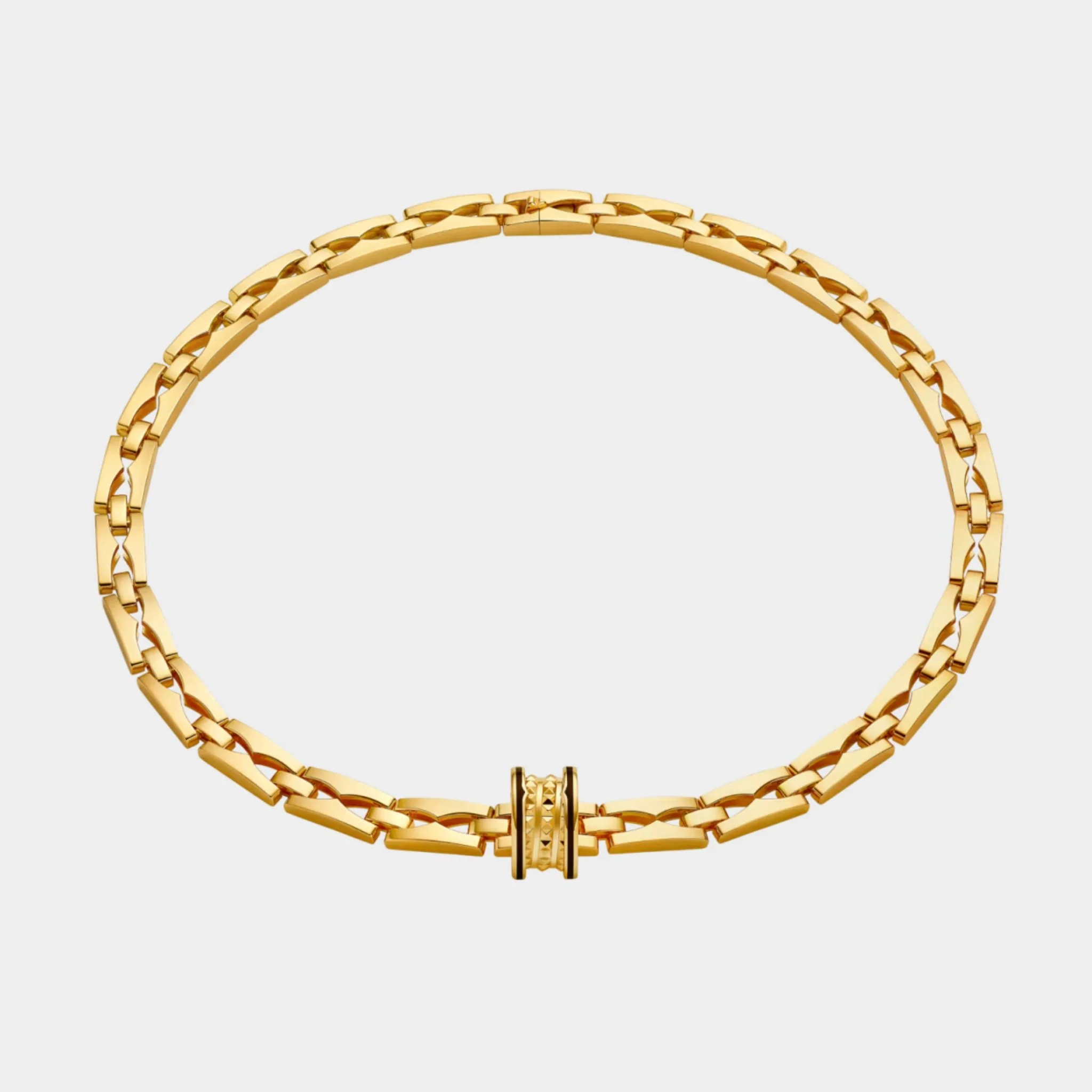 B.zero1 Yellow Gold Necklace studded pendant/black ceramic - Image 5