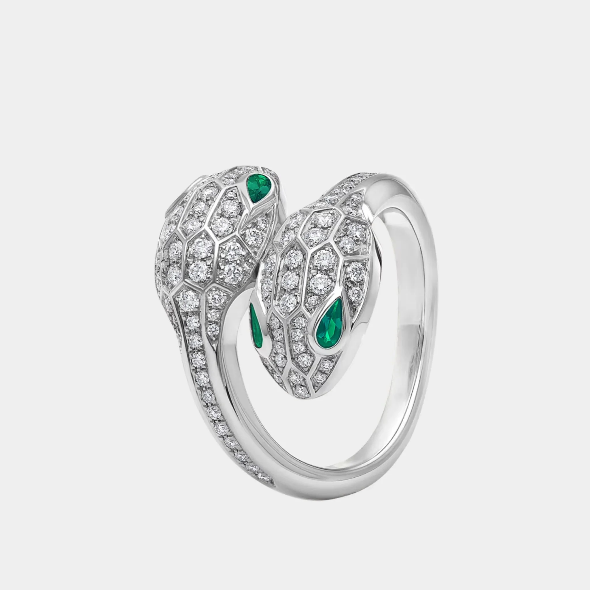 Serpenti Seduttori Diamond Ring With Gems - Image 2