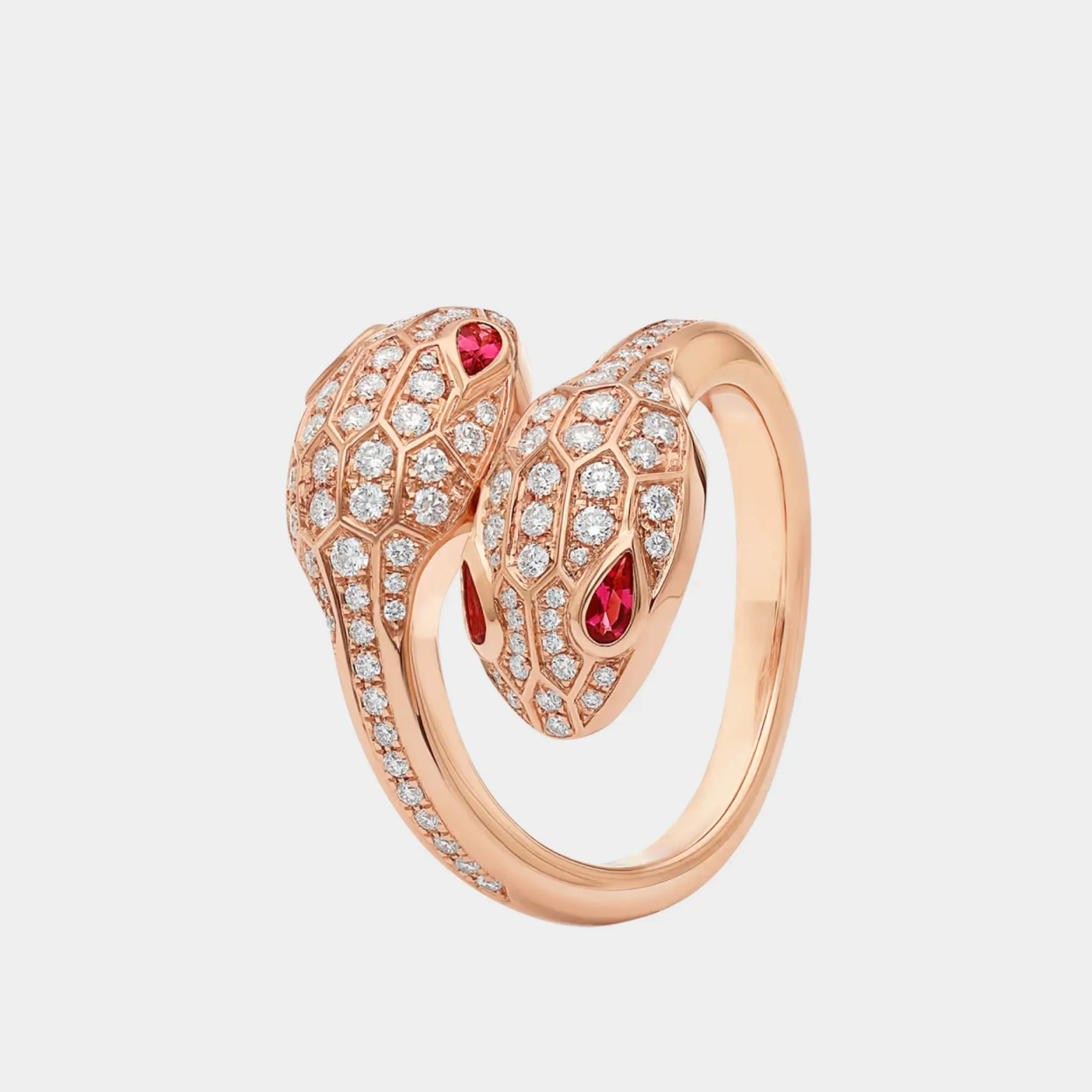 Serpenti Seduttori Diamond Ring With Gems - Image 3