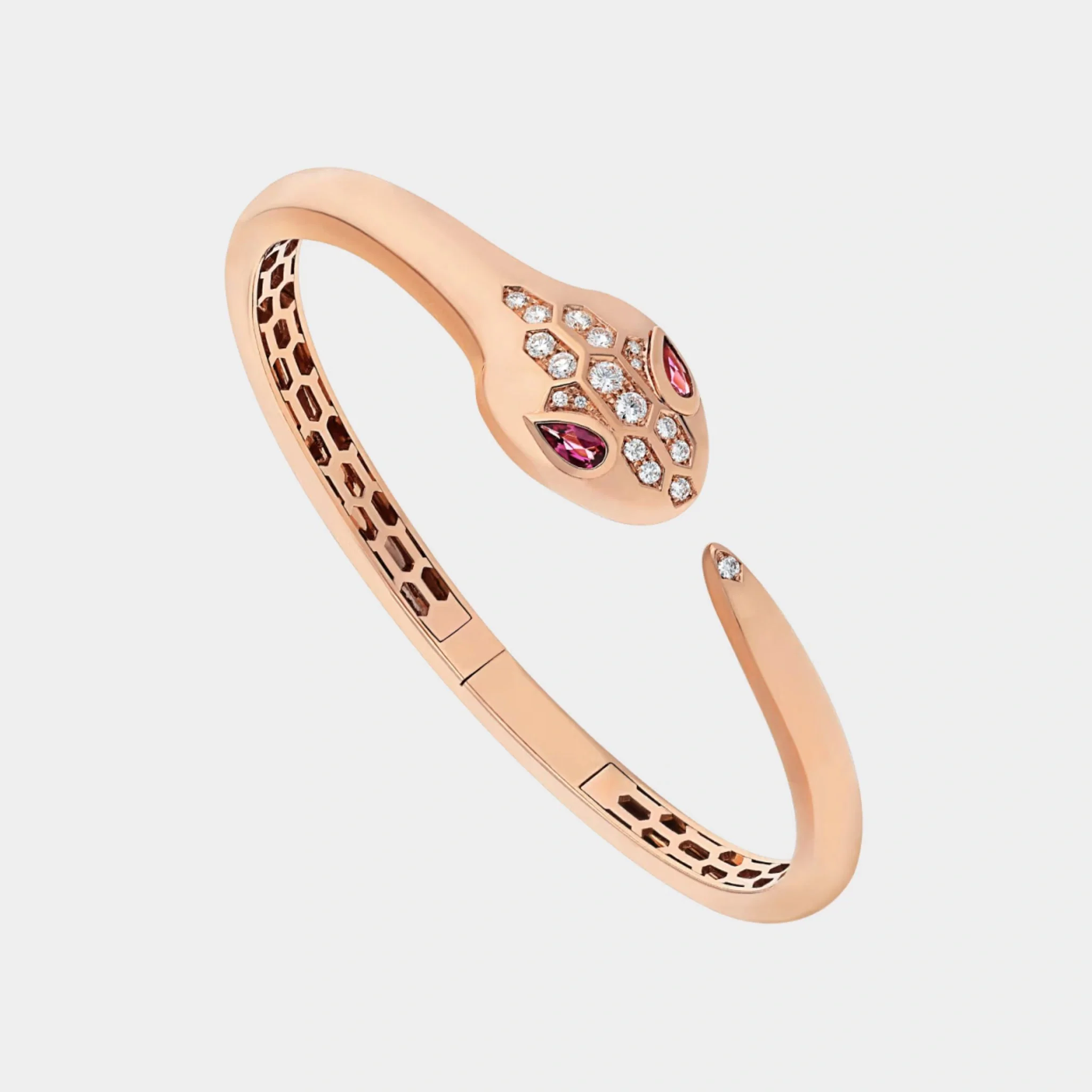 Serpenti Seduttori Diamond-Rubellite Bracelet
