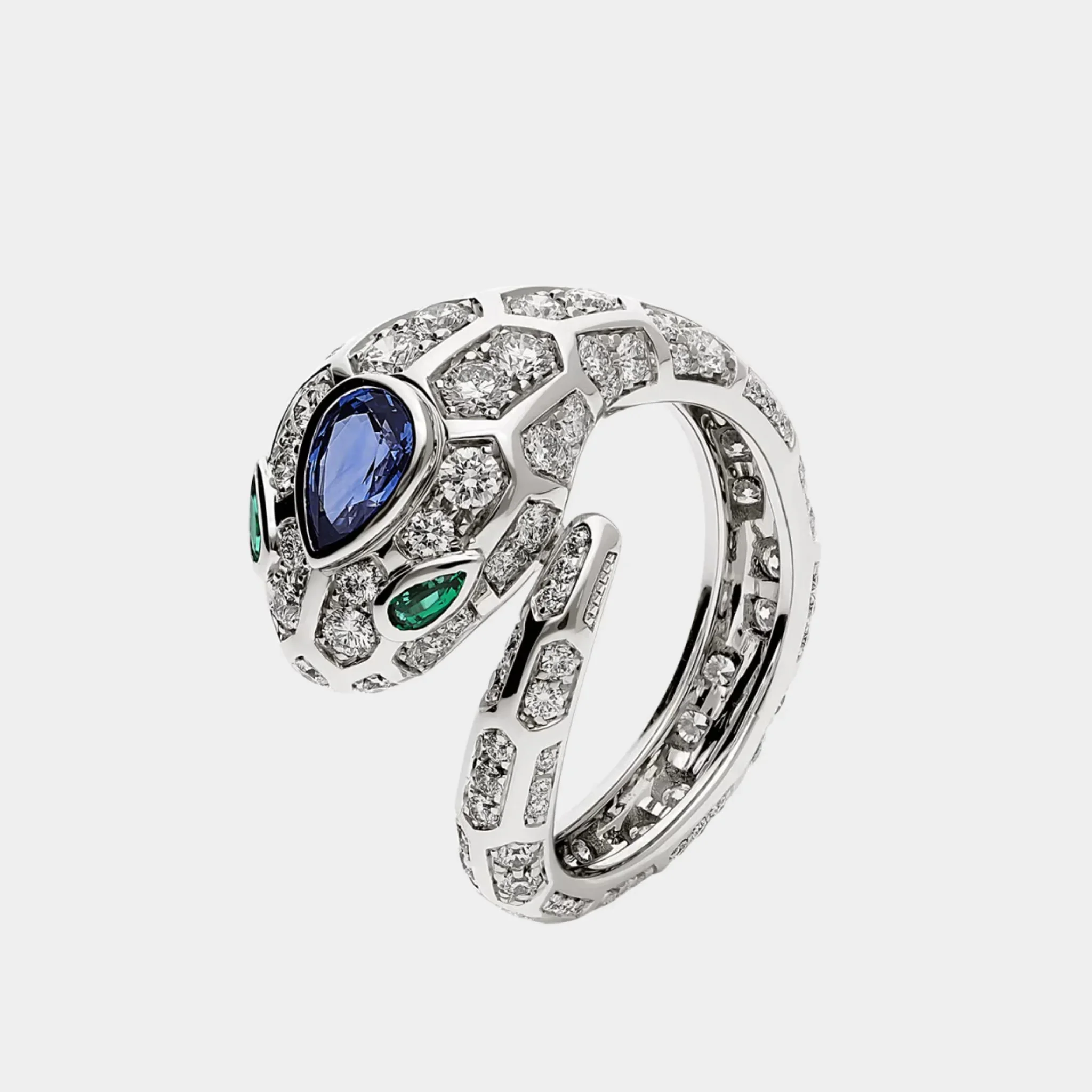 Serpenti Seduttori diamond-White gold Ring - Image 2