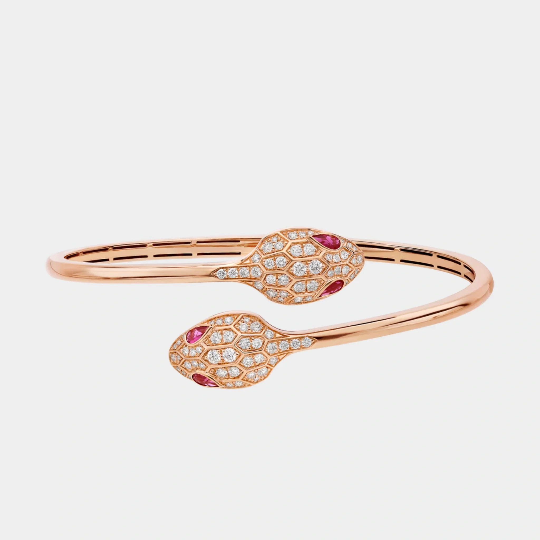 Serpenti Seduttori Rose Gold Bracelet Rubellite - Image 2