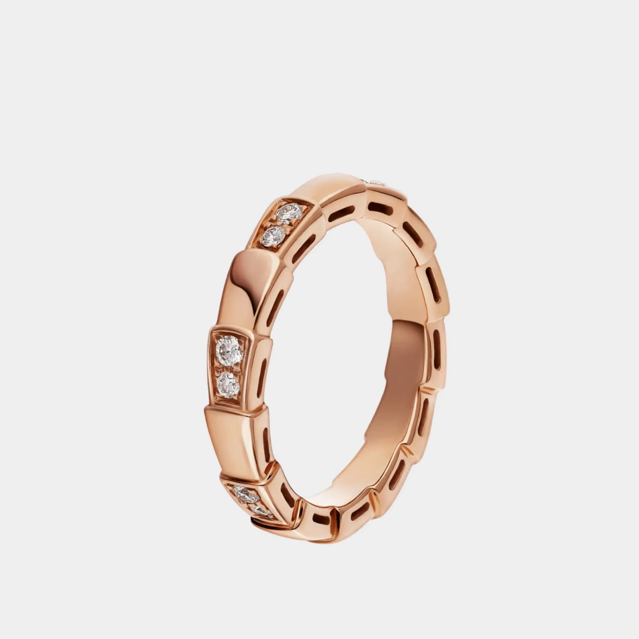 Serpenti Viper Demi Pave Diamonds Ring