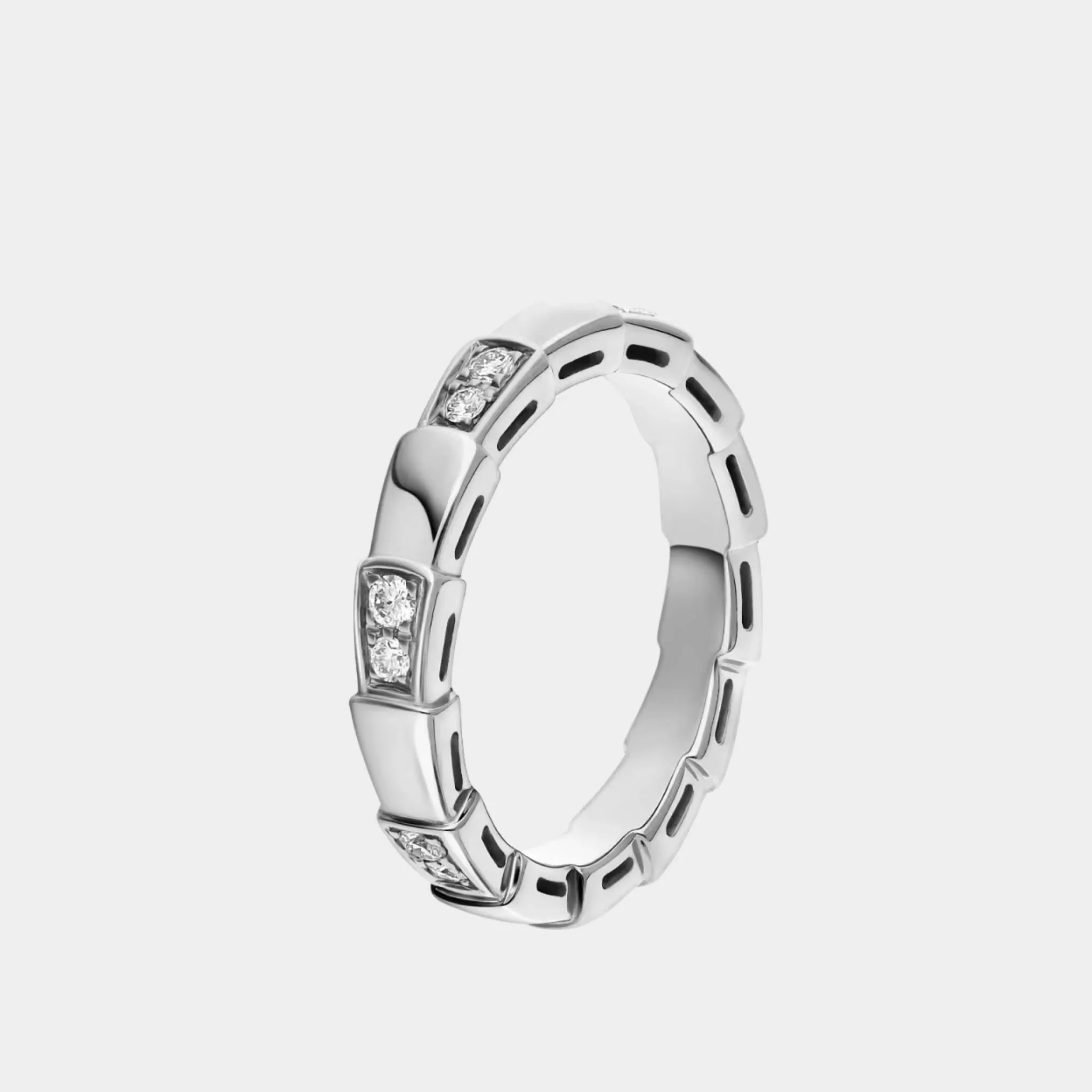 Serpenti Viper Demi Pave Diamonds Ring - Image 3
