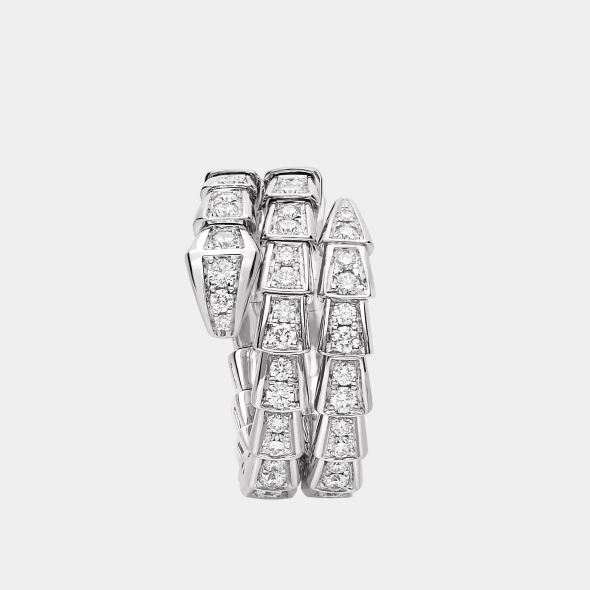 Serpenti Viper Diamond Ring 2 Loops - Image 4