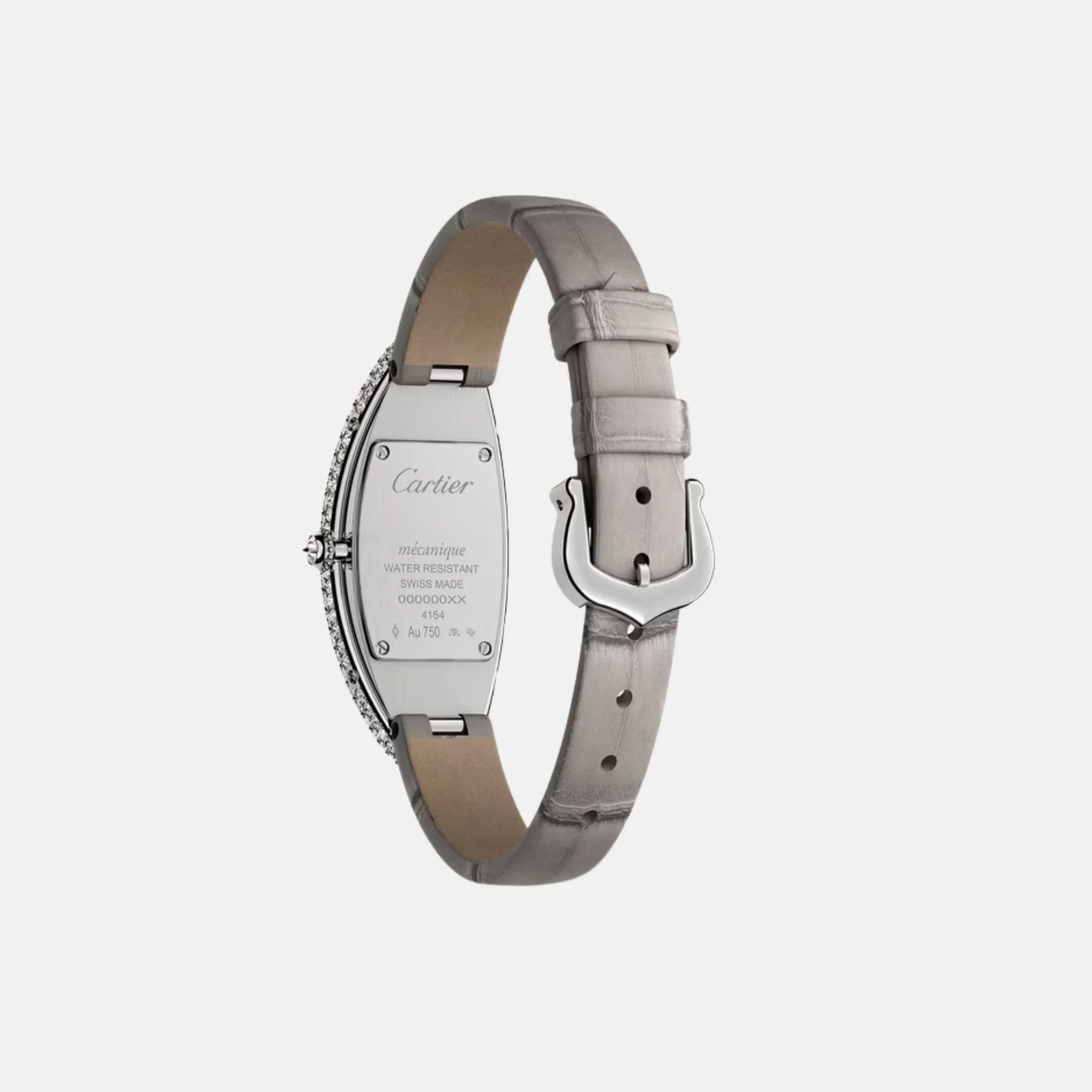 Baignoire Allongée Medium 18K White Gold Diamond Set WJBA0007 - Image 3