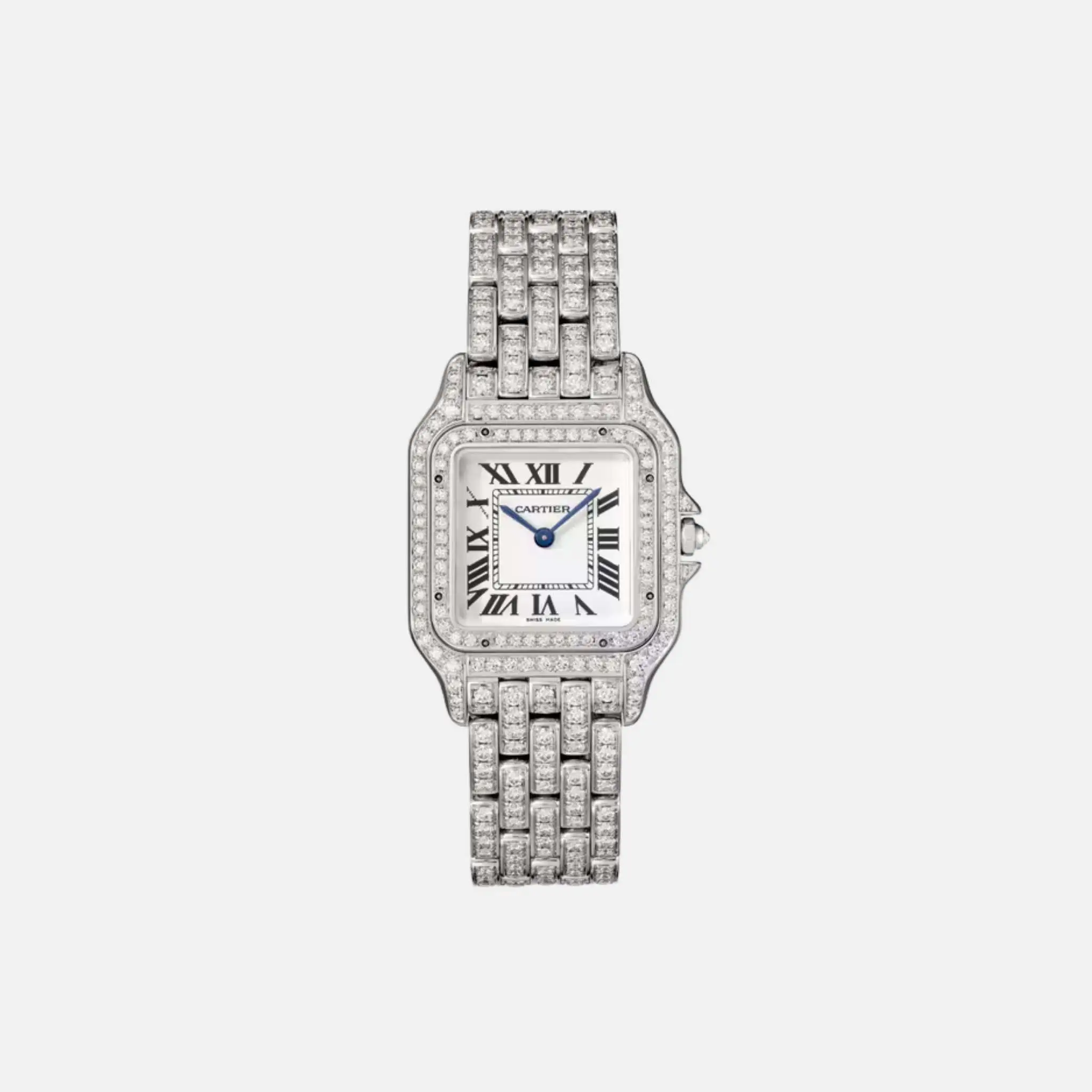 Panthere Medium Model Rhodium White Gold Diamond Set HPI01722