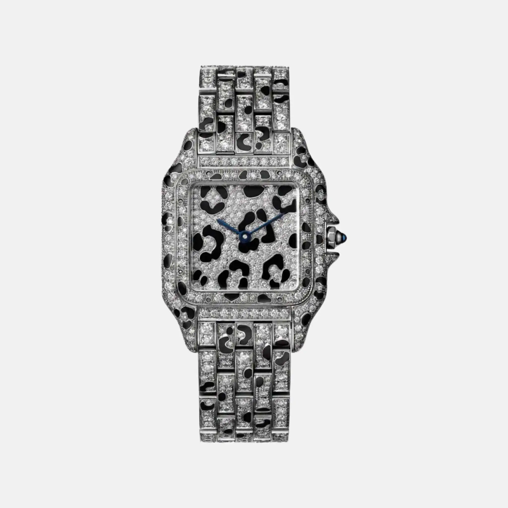 Panthere Medium Model Rhodium White Gold Full Diamond Set HPI01721