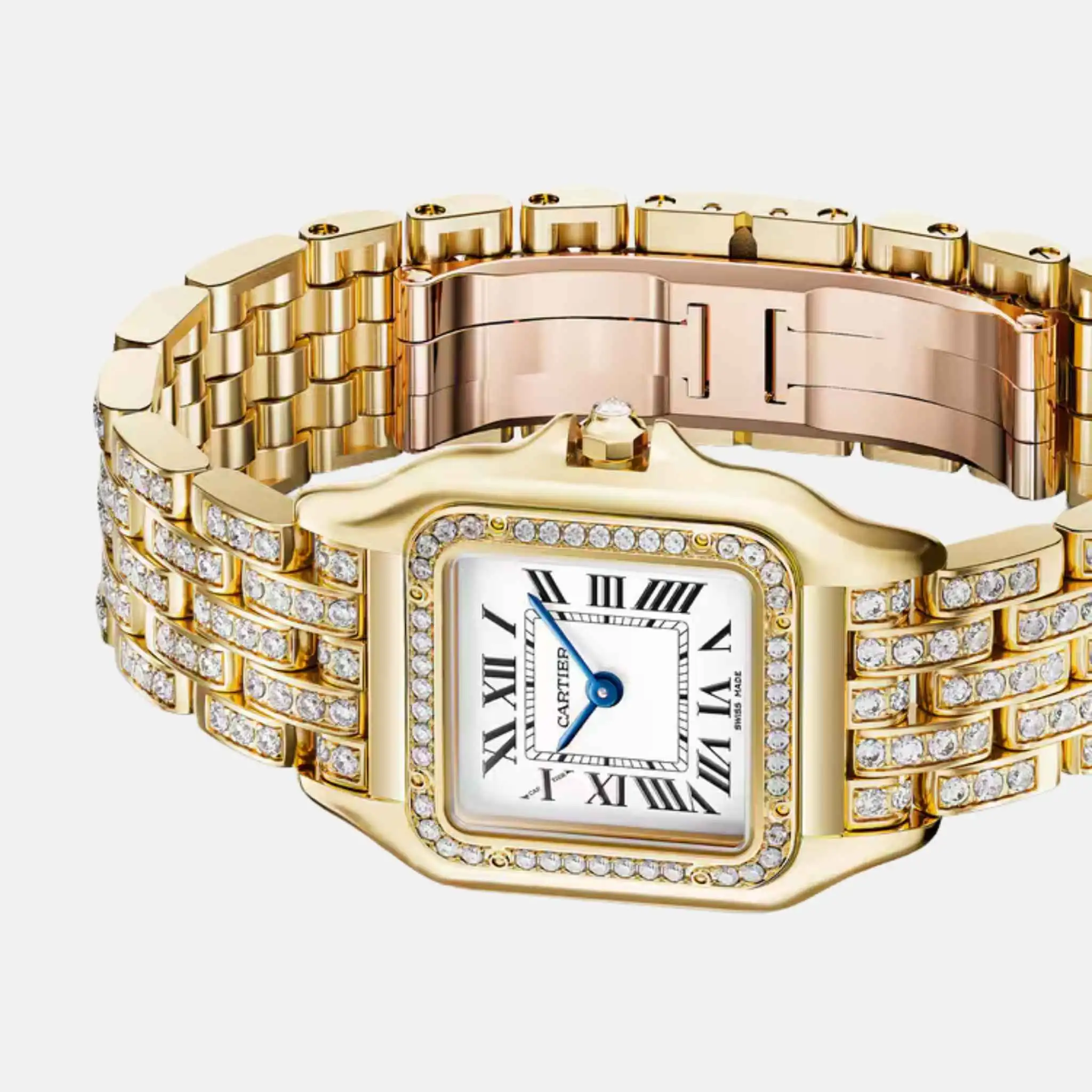 Panthere Medium Model Yellow Gold Diamond Set WJPN0060 - Image 3