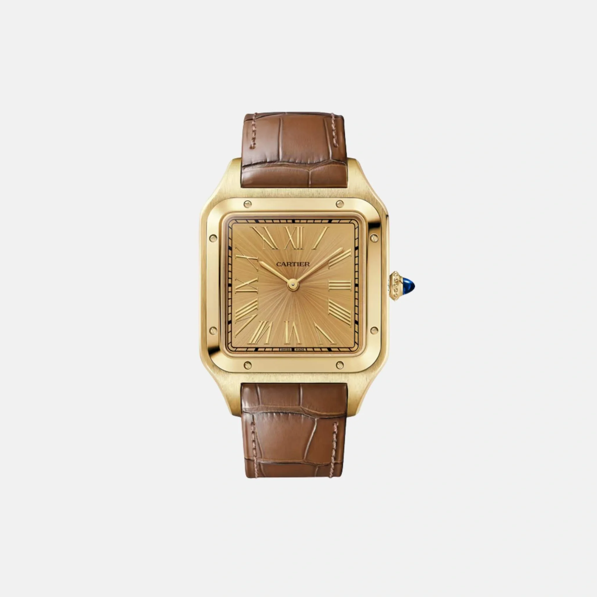 Santos Dumont Extra Large Model 18K Yellow Gold WGSA0111