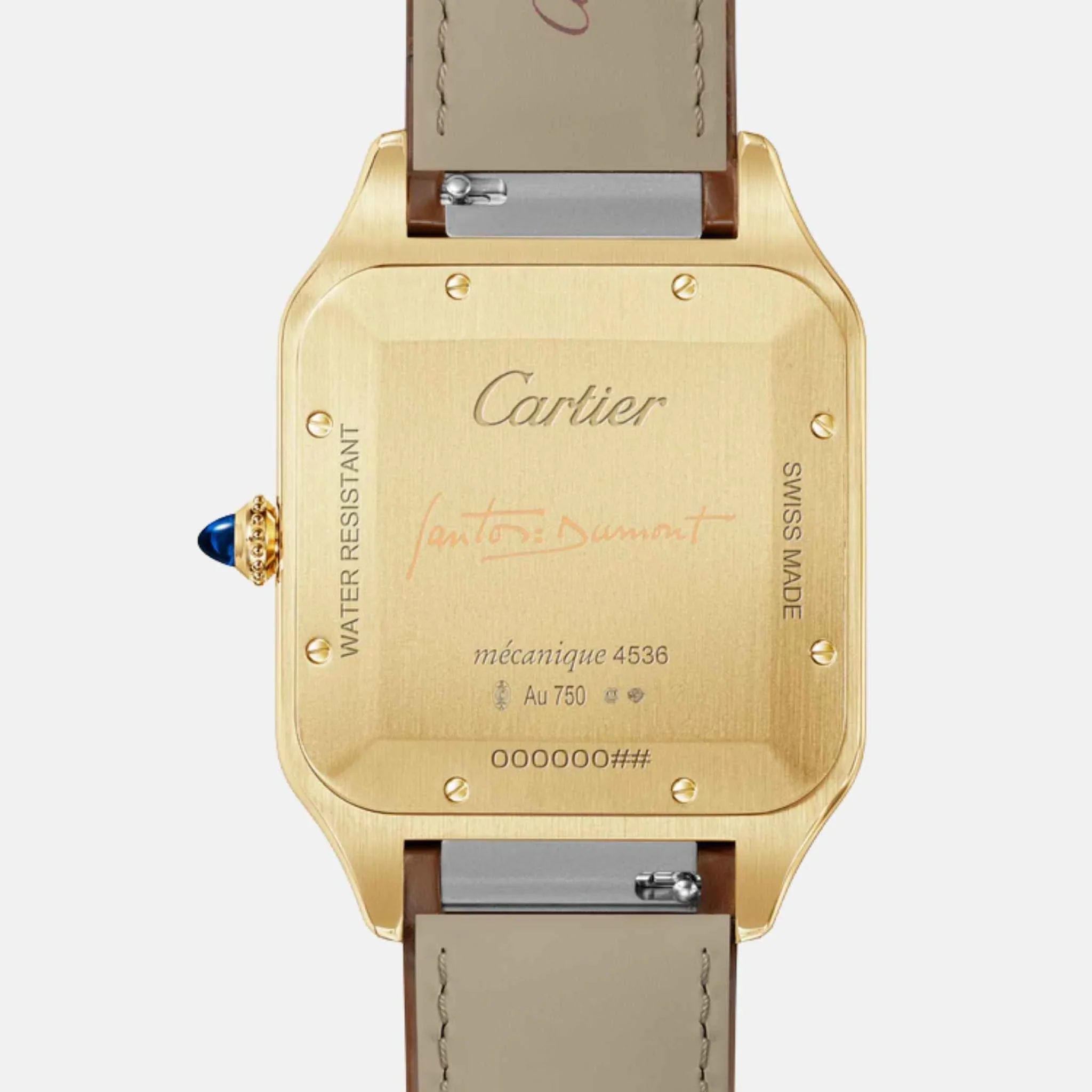 Santos Dumont Extra Large Model 18K Yellow Gold WGSA0111 - Image 2