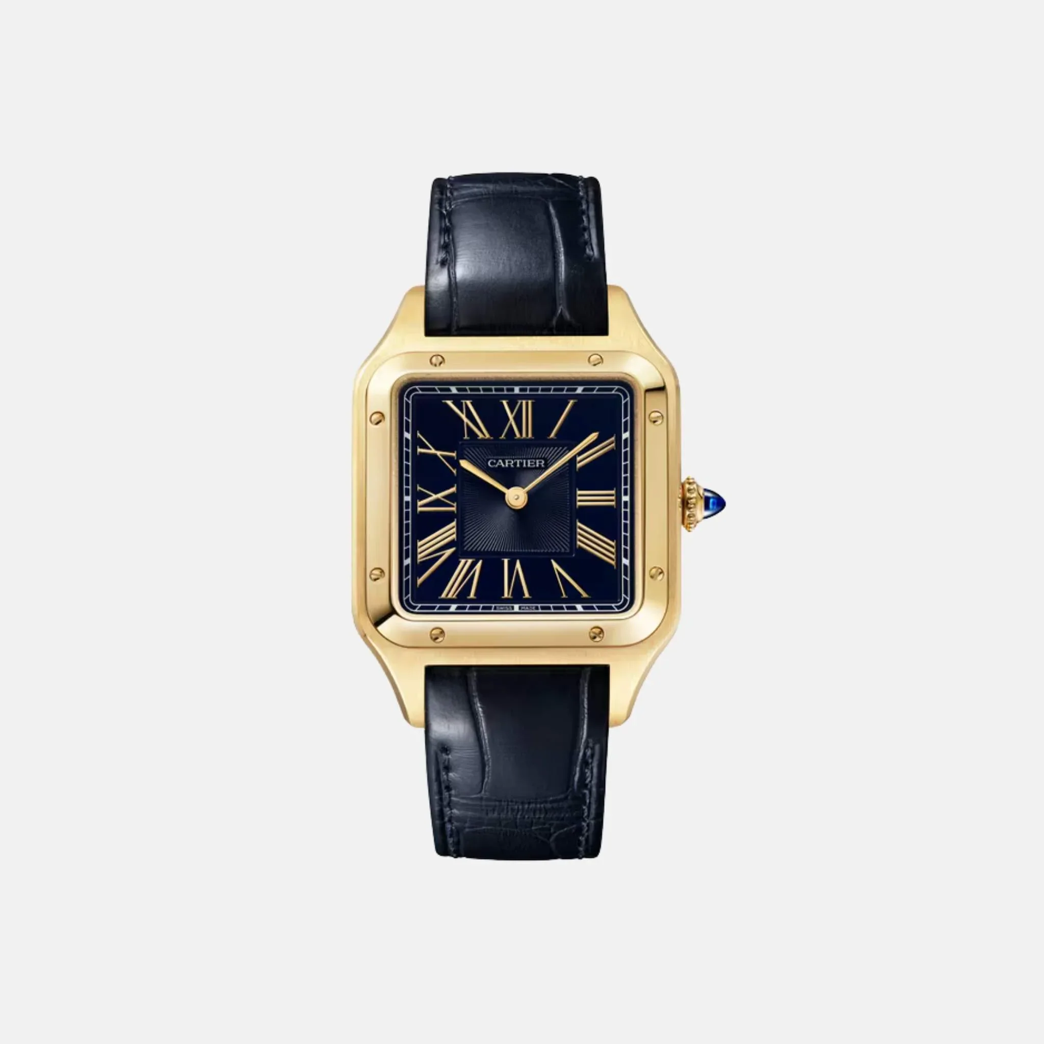 Santos Dumont Large Model Yellow Gold Quartz WGSA0115
