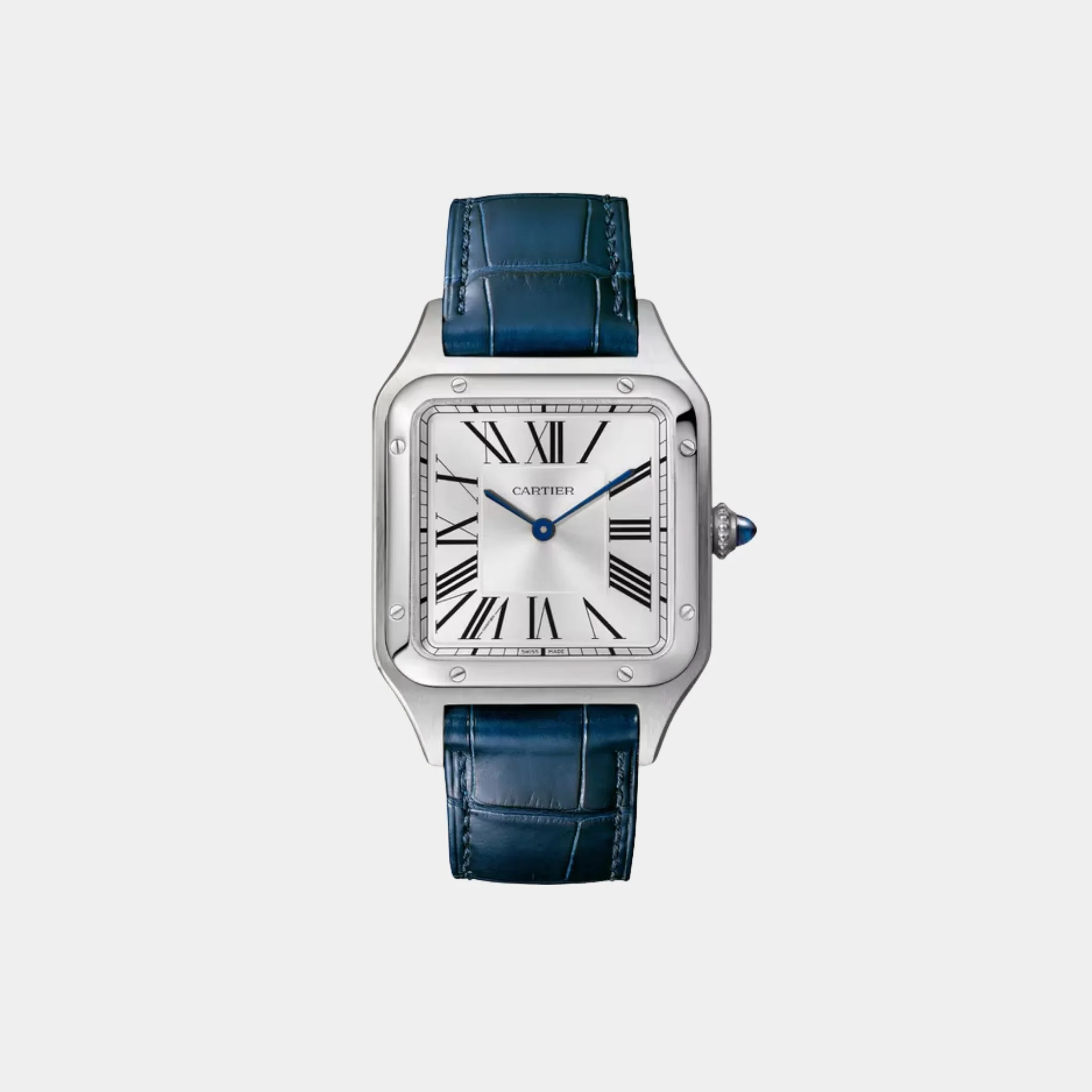 Santos-Dumont Steel - Leather Small Model  WSSA0086