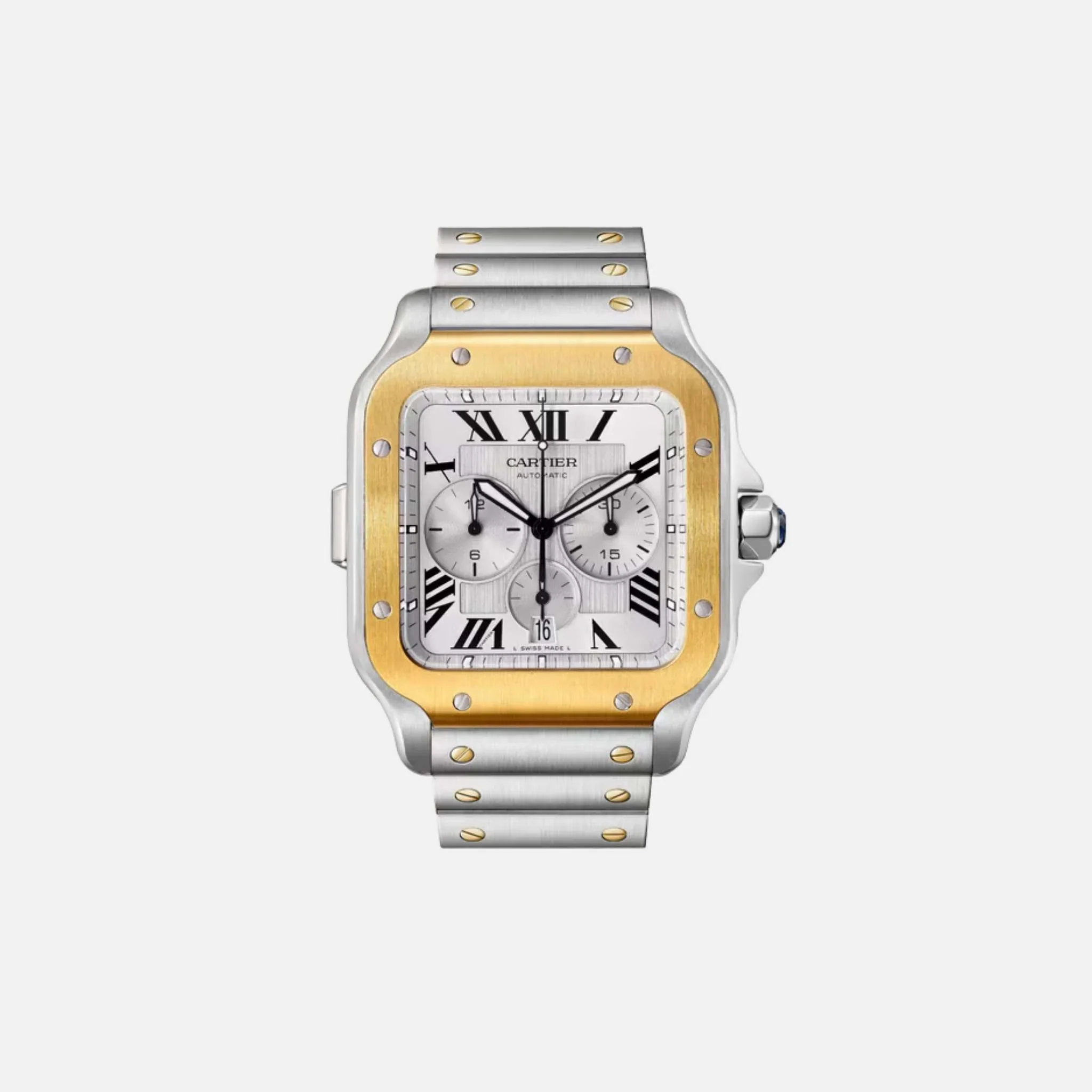Santos Extra Large Chronograph Steel Yellow Gold W2SA0008