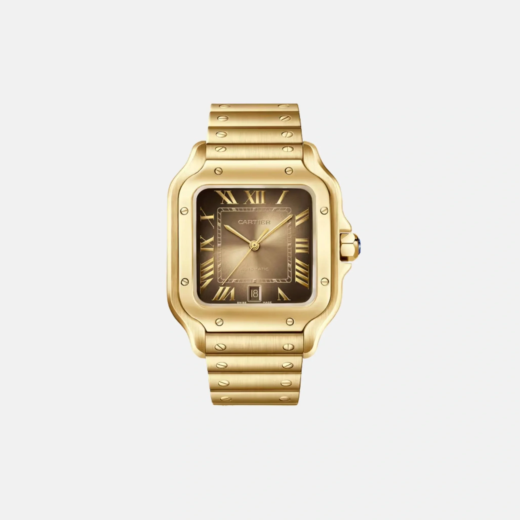 Santos Large Model 18K Yellow Gold Automatic WGSA0095