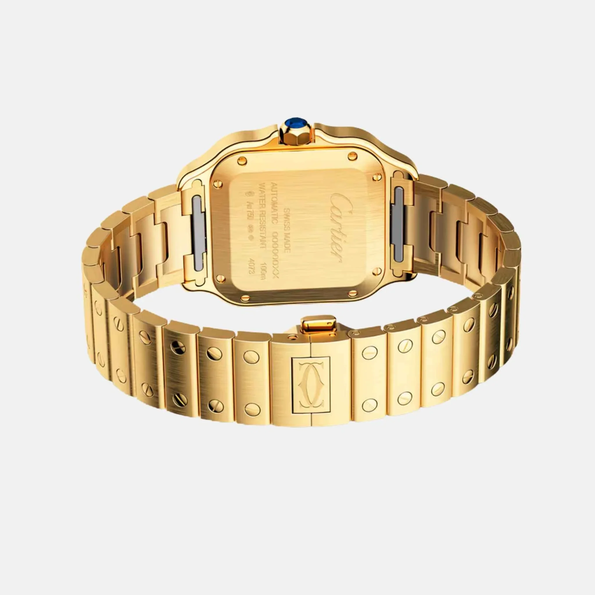 Santos Medium Model 18K Yellow Gold Automatic WGSA0030 - Image 3