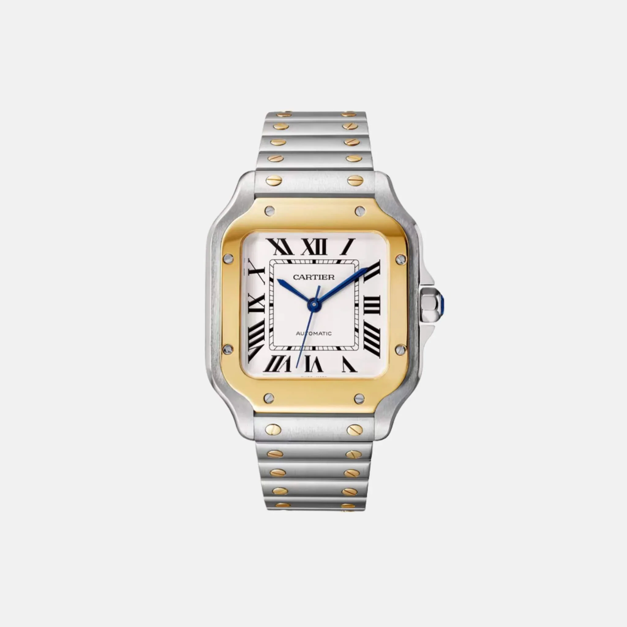 Santos Medium Model Steel Yellow Gold Automatic W2SA0016