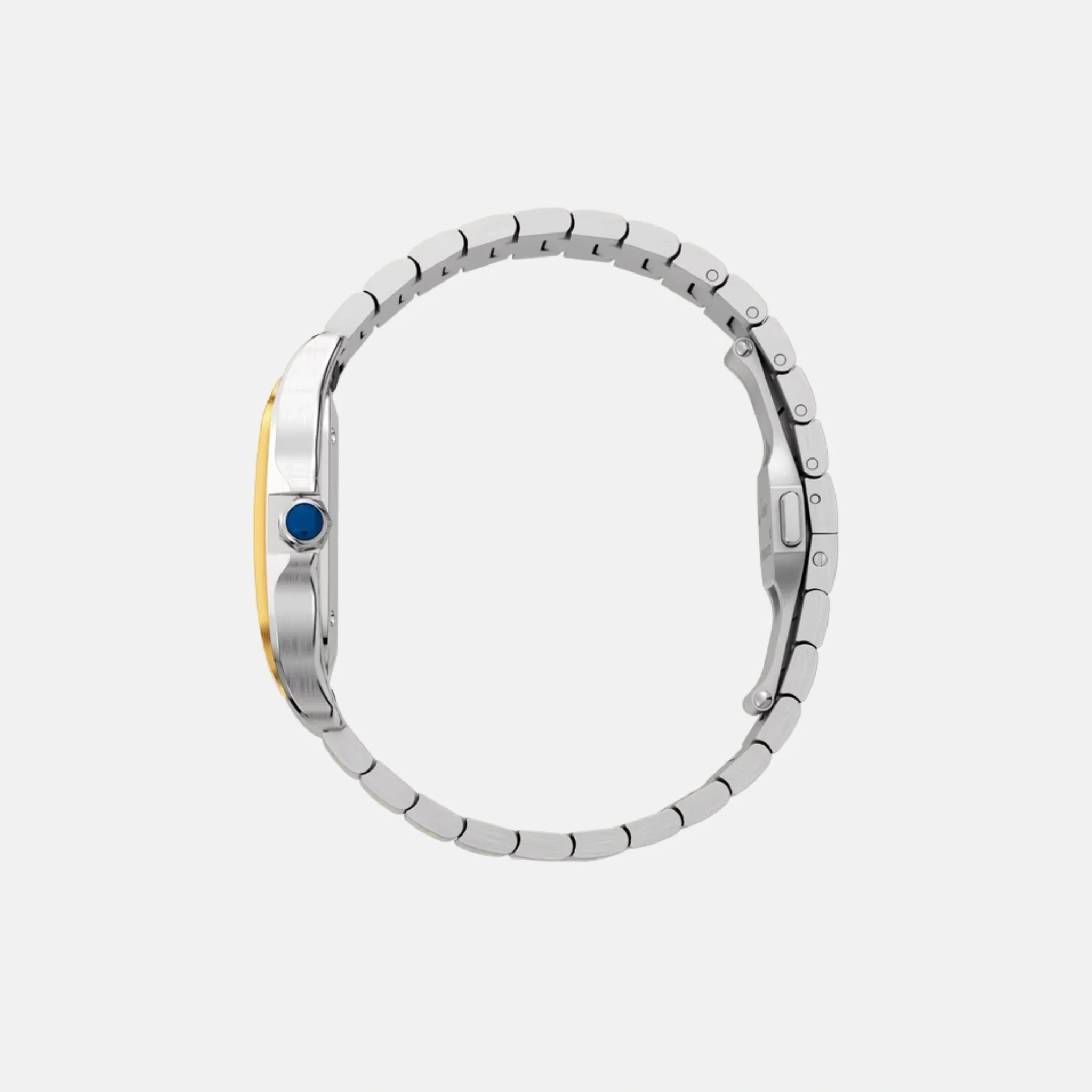 Santos Medium Model Yellow Gold Diamond Bezel W3SA0007 - Image 2