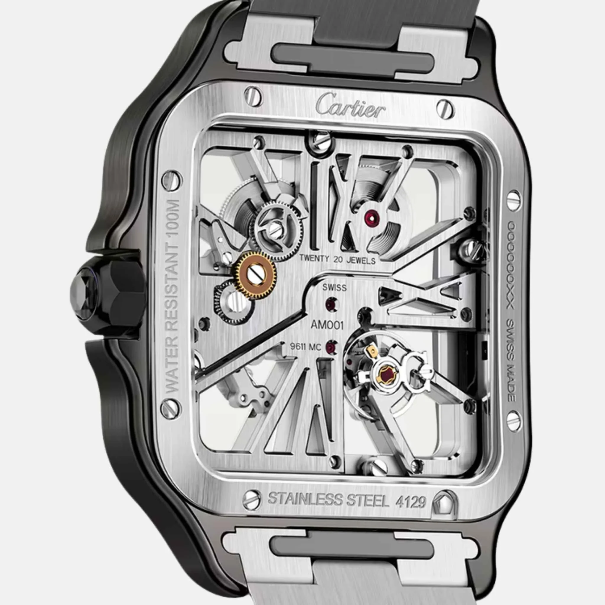 Santos Skeleton Large Model Black ADLC Steel WHSA0027 - Image 2